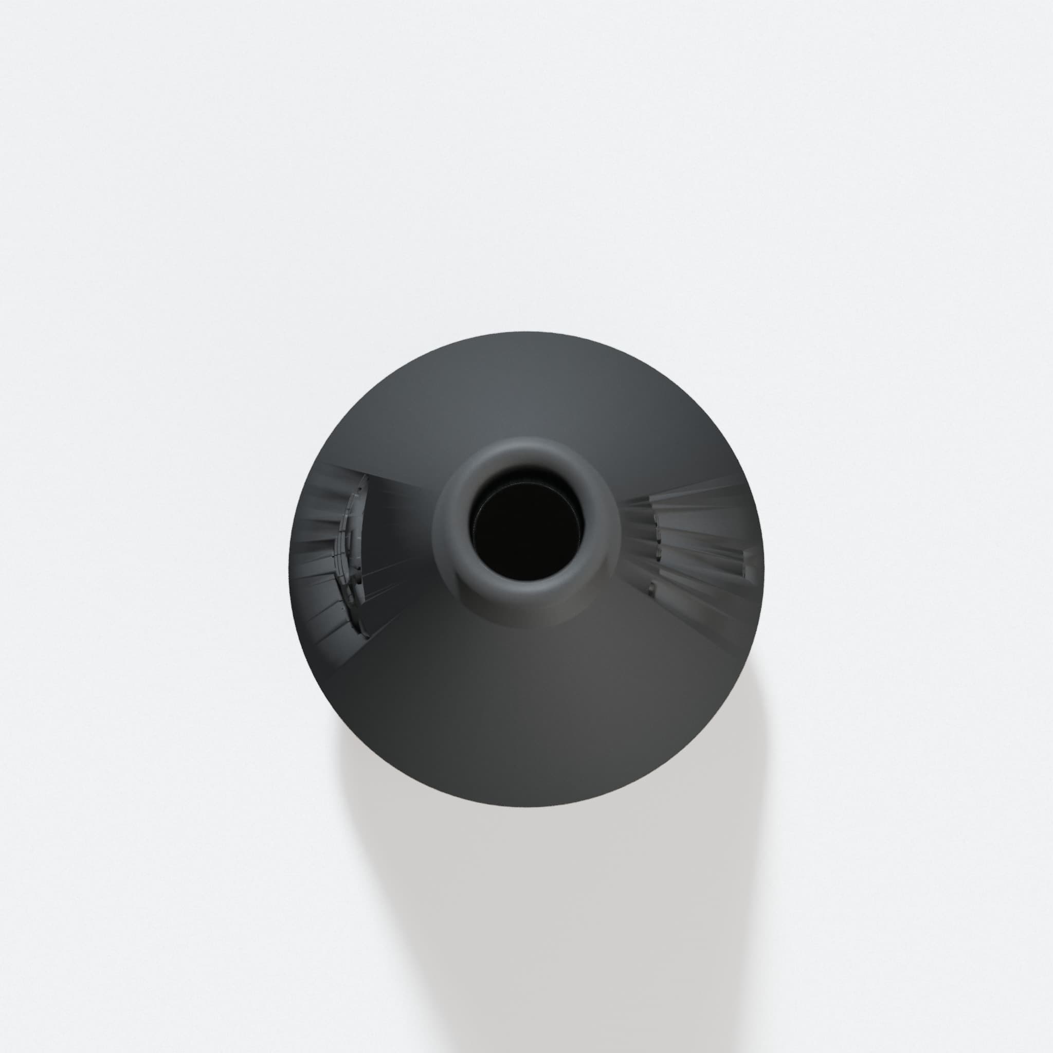 Top view into the 76.2 mm opening of the DBO380 adapter