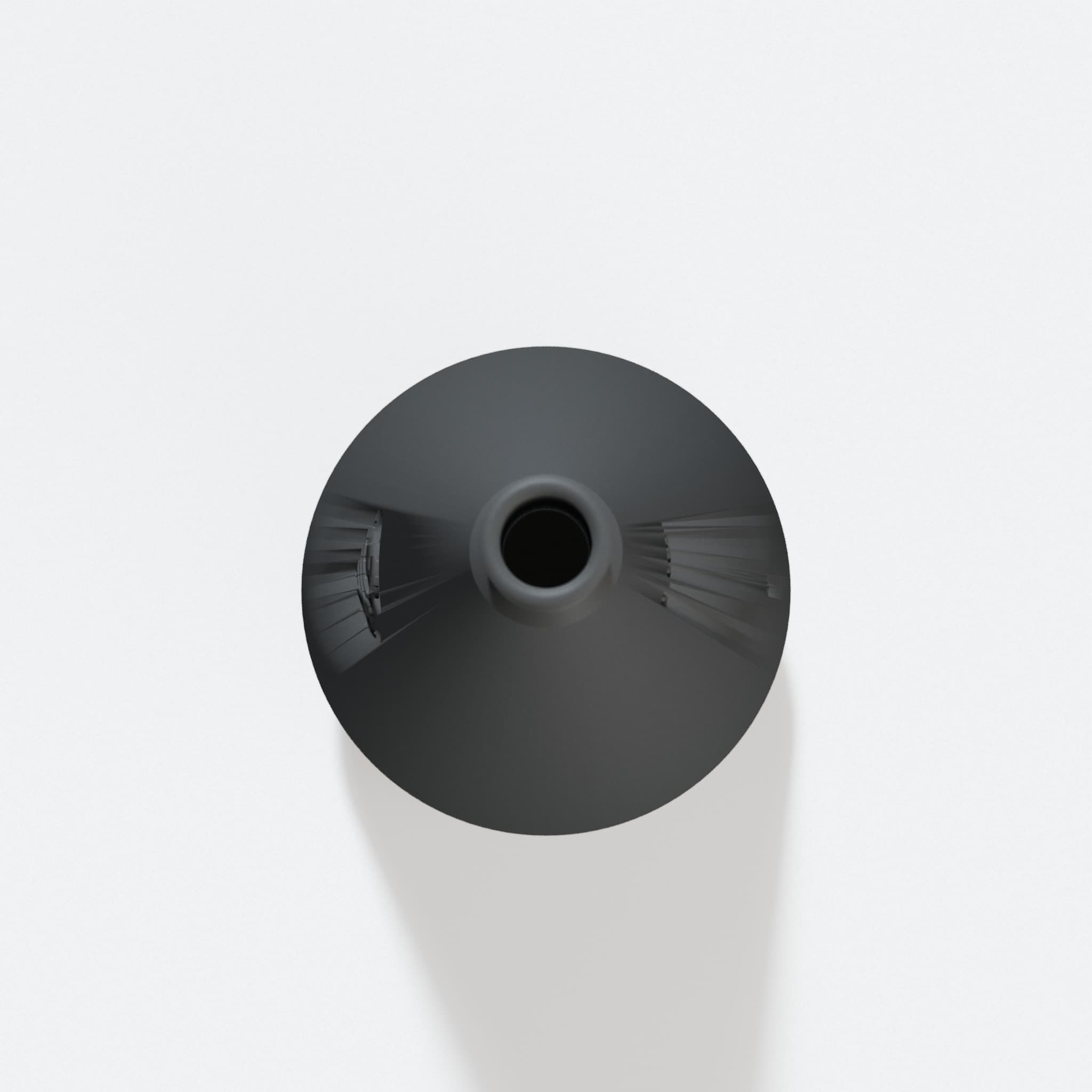 Top view into the 101.6 mm opening of the DBO380 adapter
