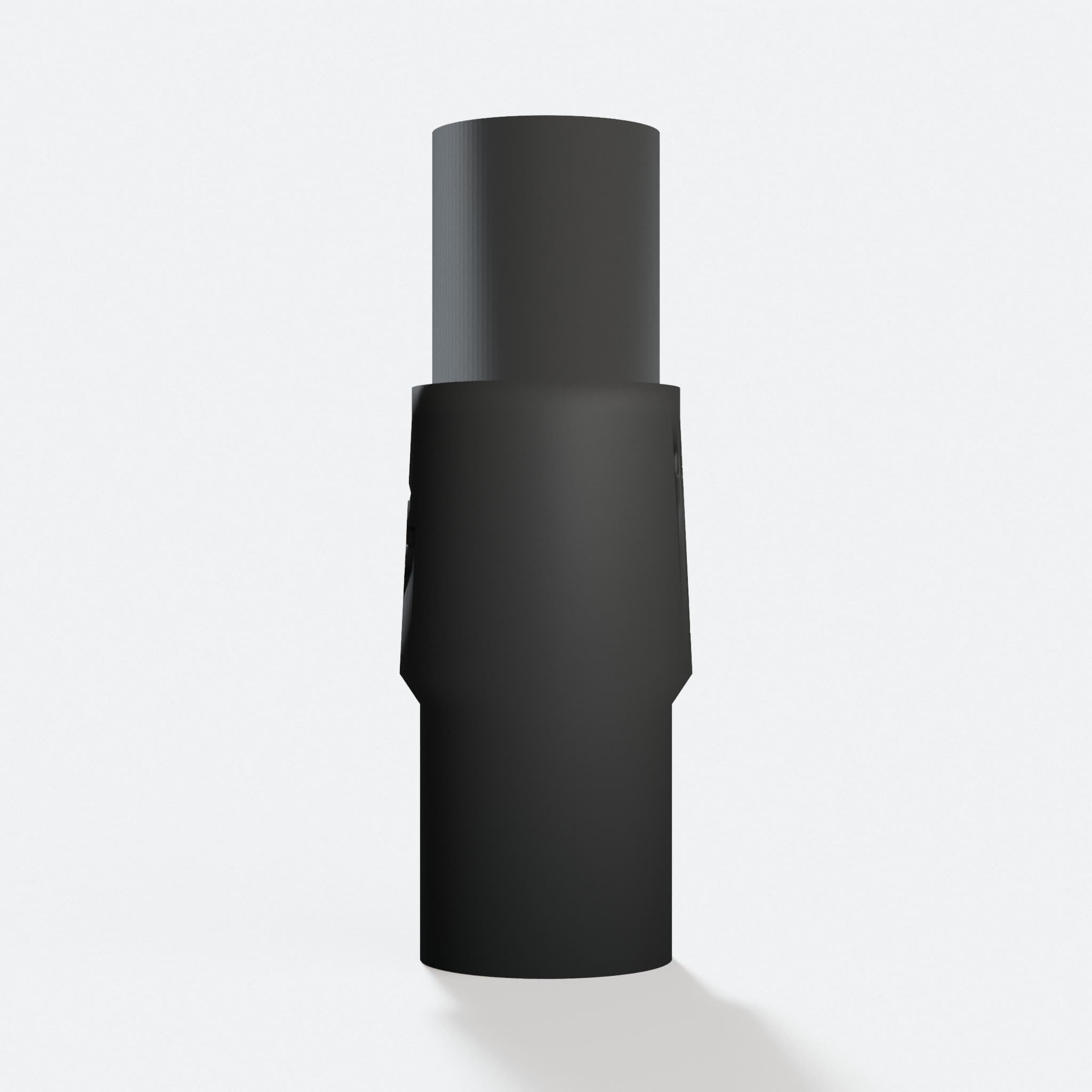 Front view of the DJV182 to 1" Duct adapter