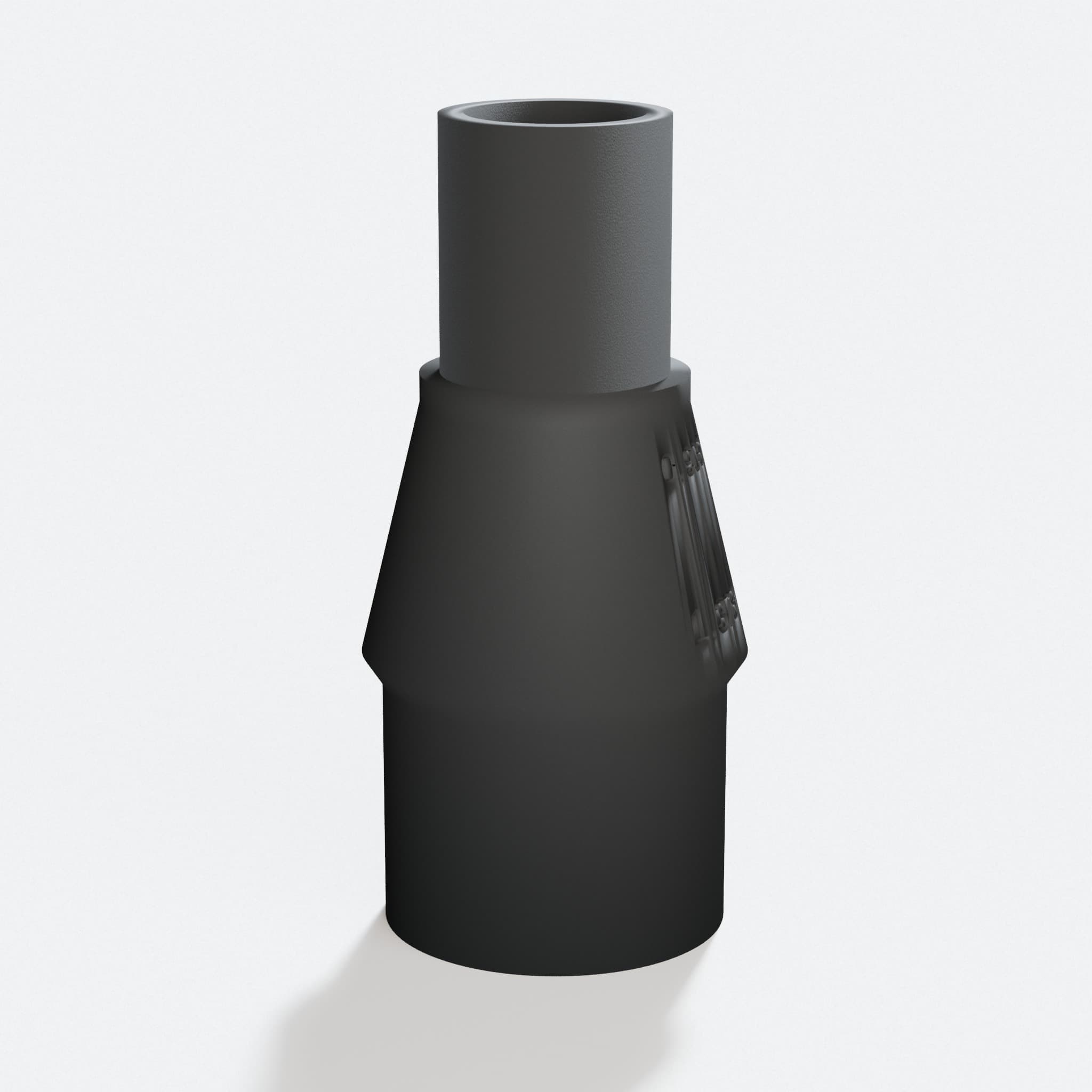 Close view of the middle of the DJV182 to Bosch VAC090AH adapter