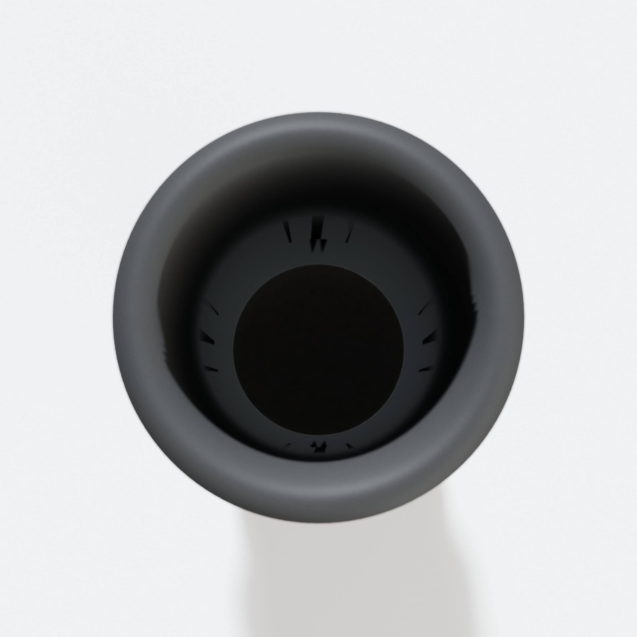 Top view into the 25.4 mm opening of the Origin adapter