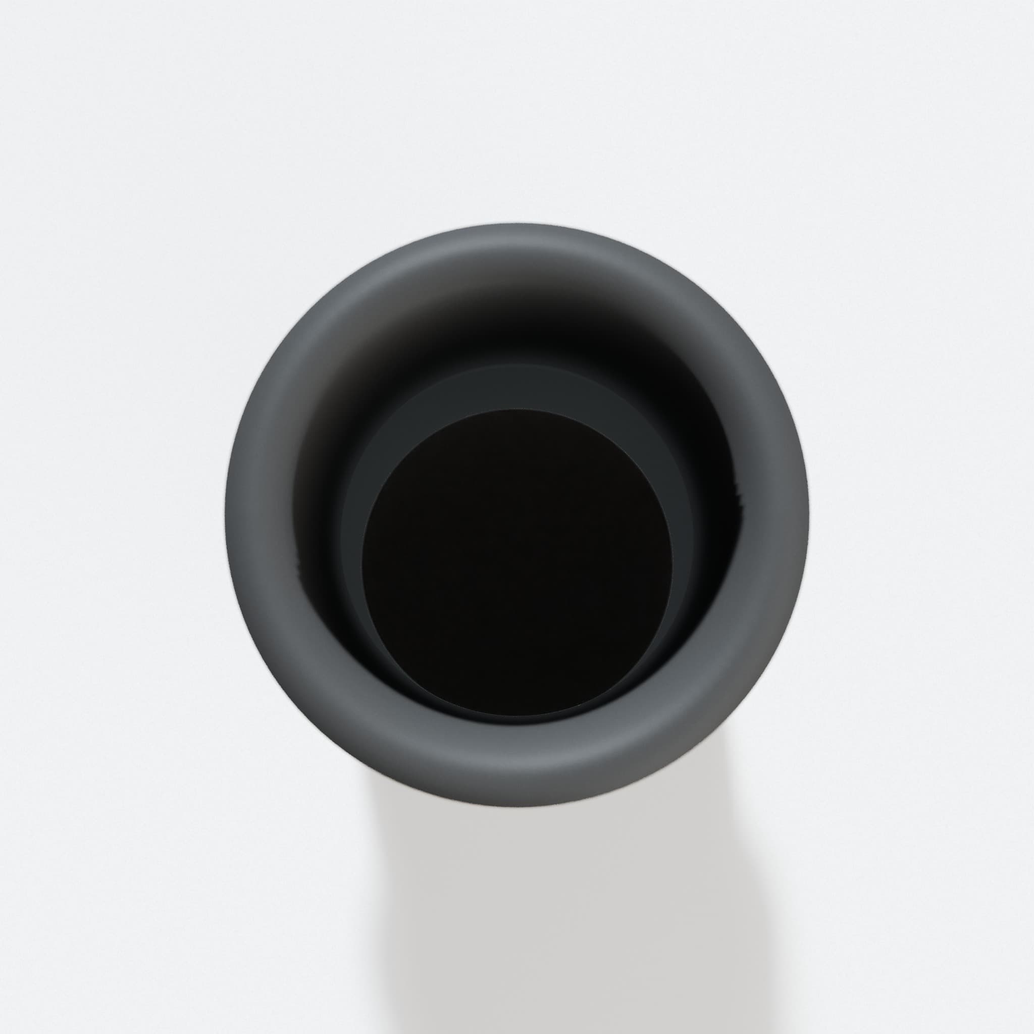 Top view into the 25.4 mm opening of the DCW600B adapter