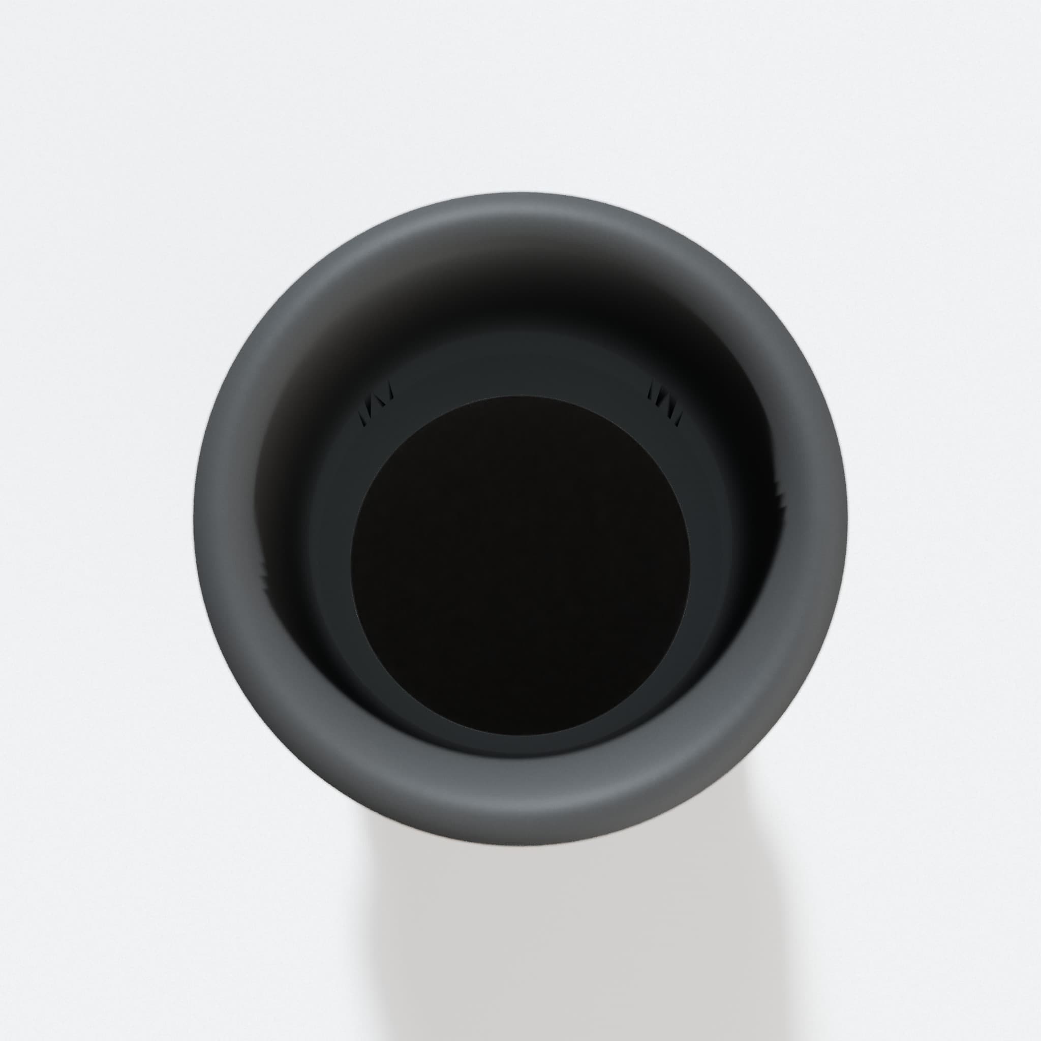 Top view into the 35 mm opening of the DCW600B adapter