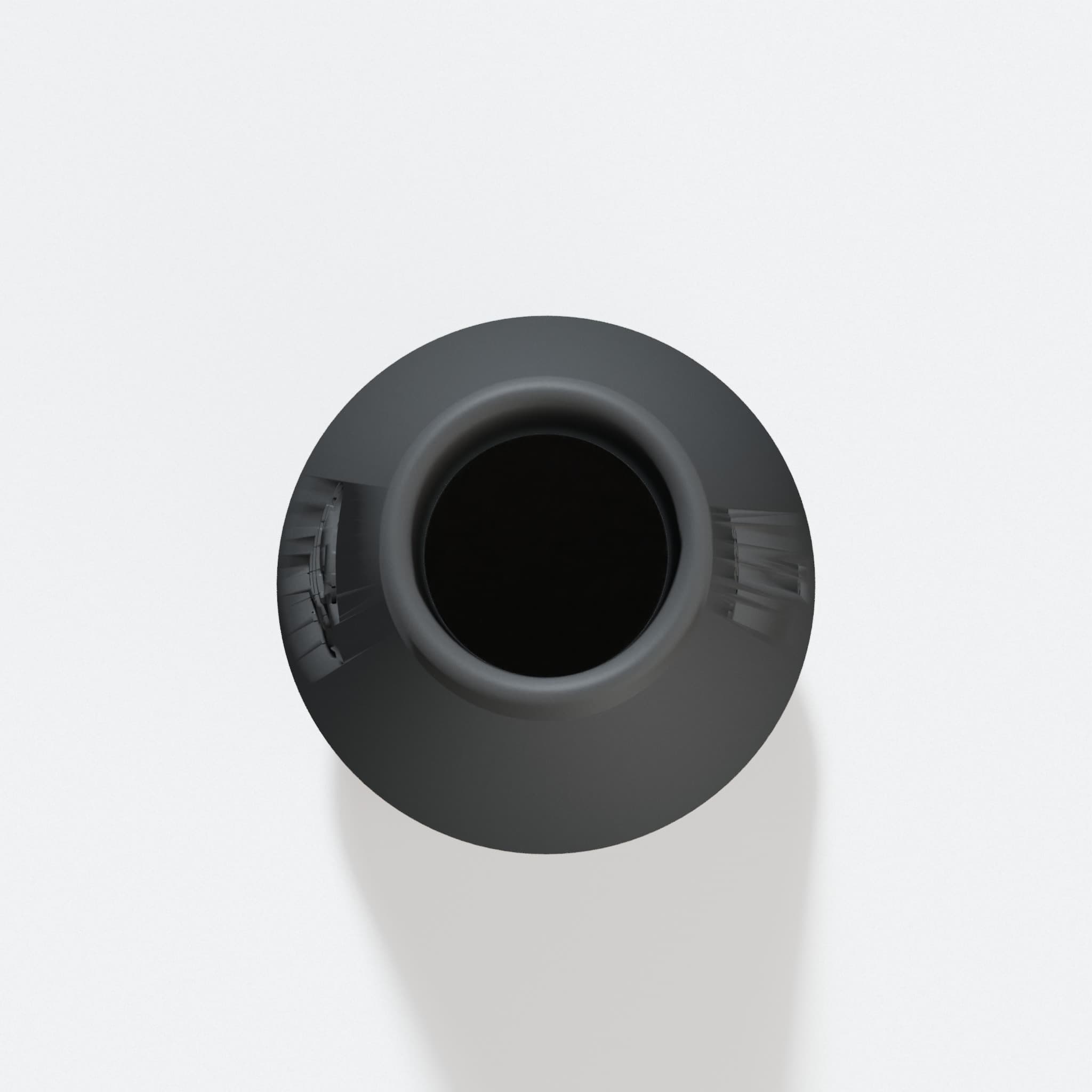 Top view into the 76.2 mm opening of the DCW600B adapter
