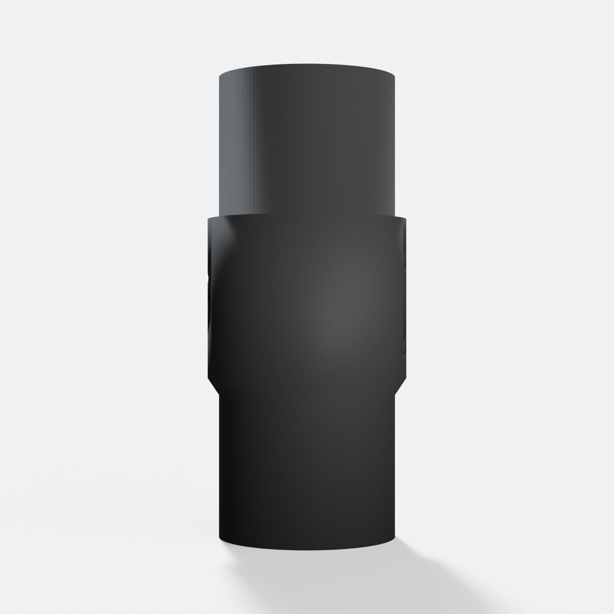 Front view of the PCL505B to 1.25" Duct adapter