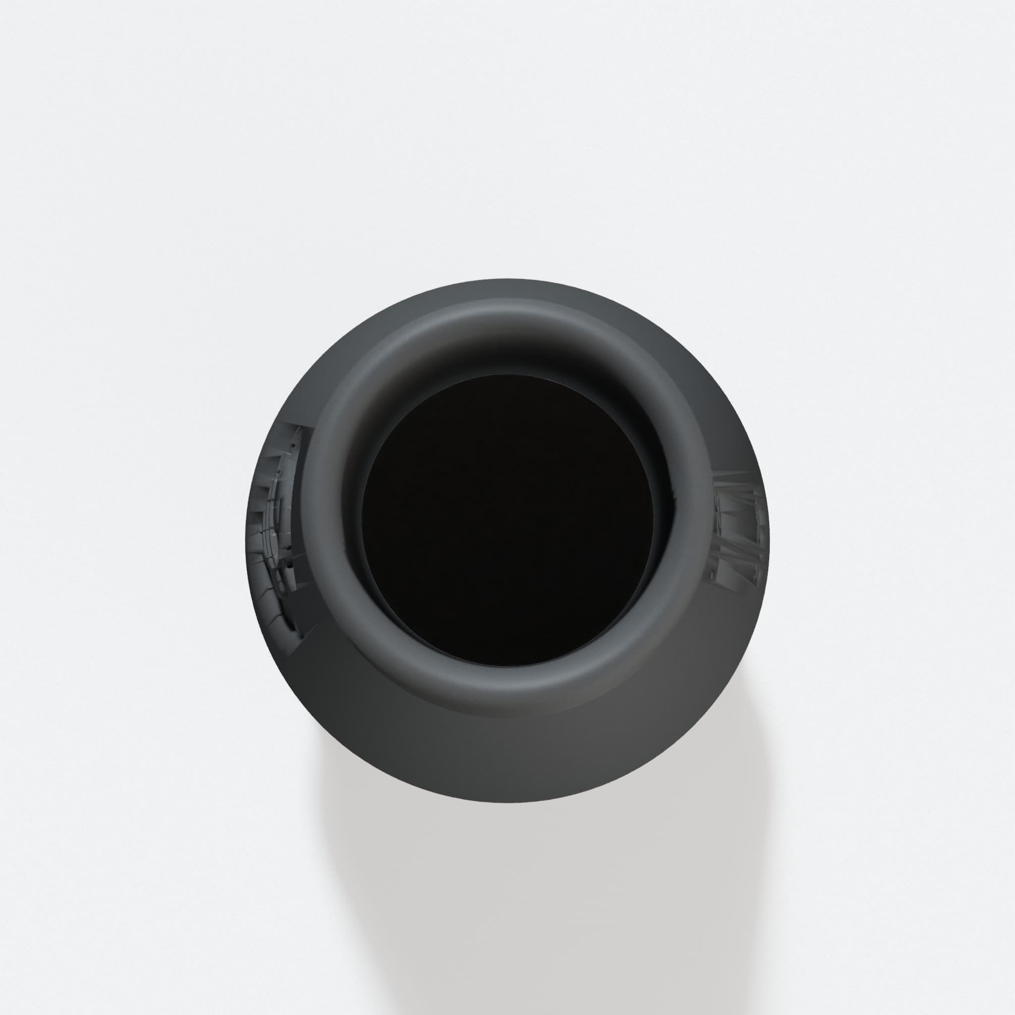 Top view into the 57.15 mm opening of the PCC761B adapter