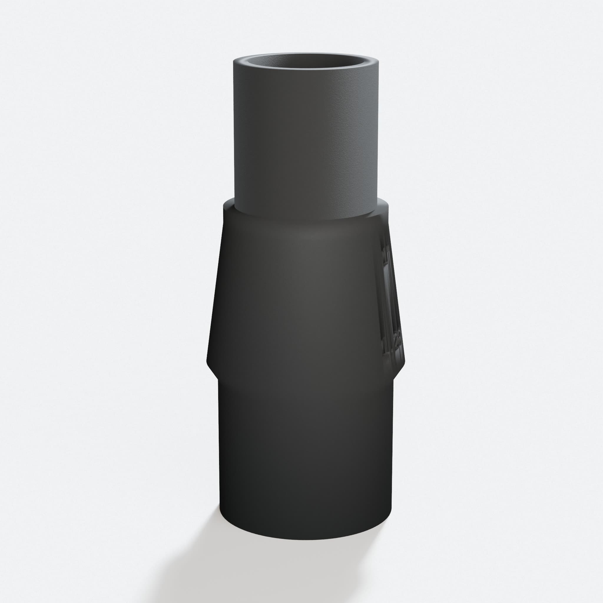 Close view of the middle of the DRT50 to 1" Duct adapter