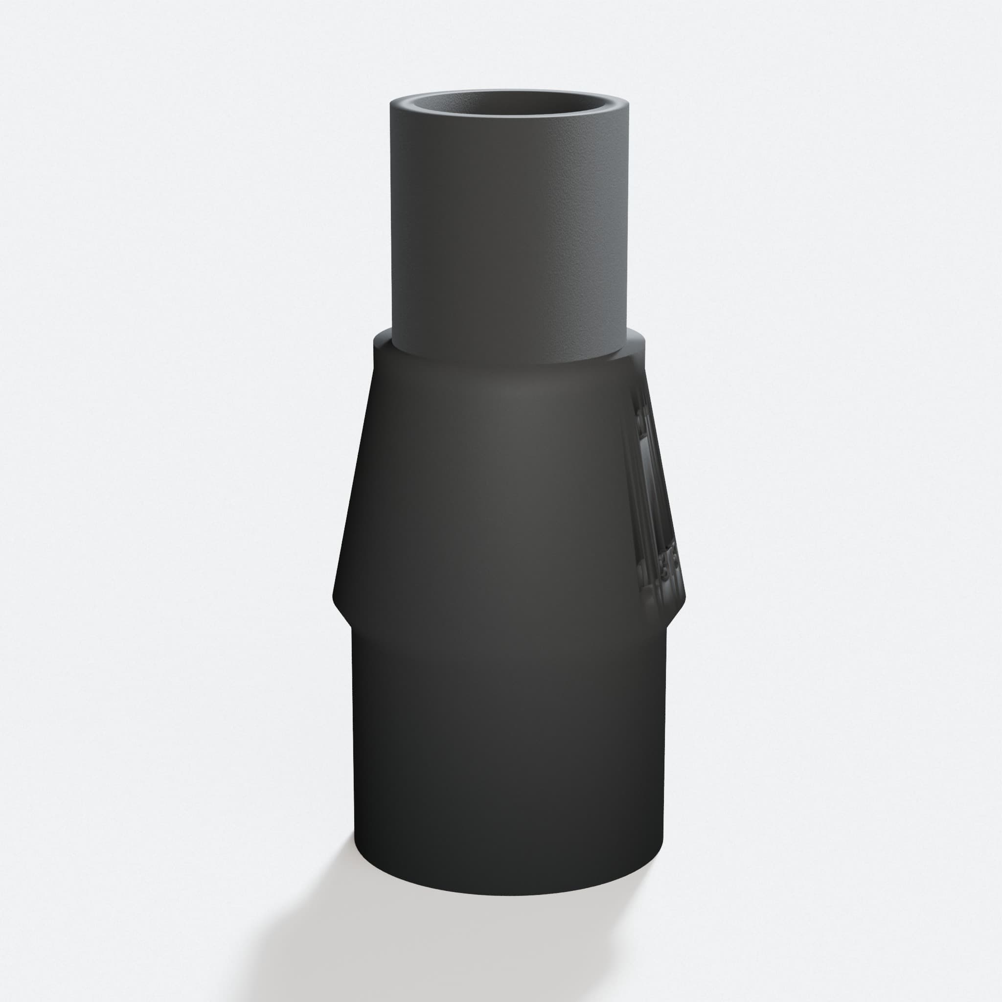 Close view of the middle of the 352VS to 1" Duct adapter
