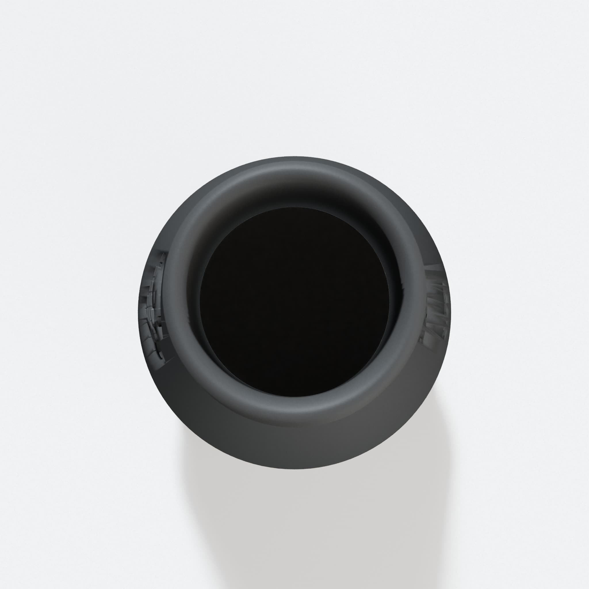 Top view into the 57.15 mm opening of the DWS780 adapter