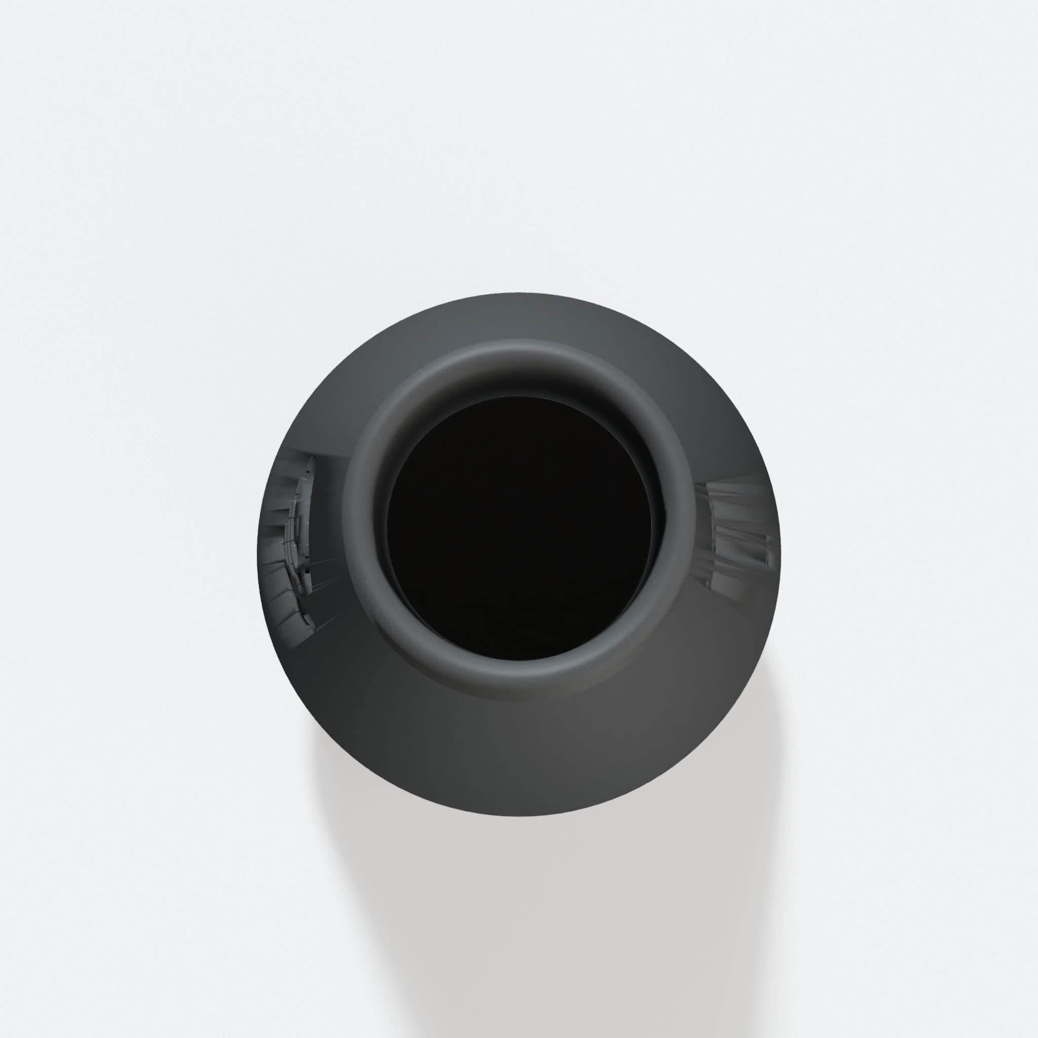 Top view into the 76.2 mm opening of the DWS713 adapter