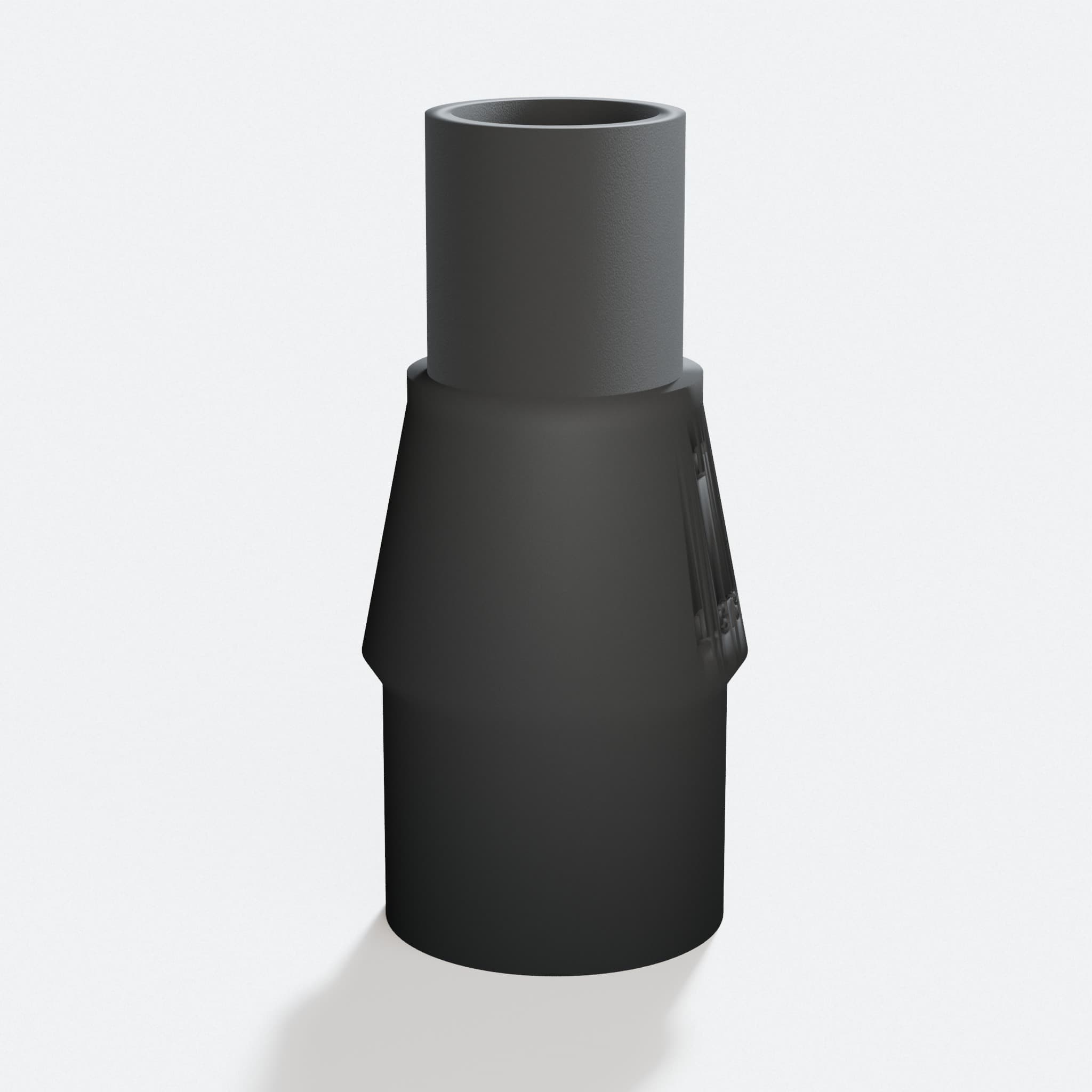 Close view of the middle of the TP-CS 18/190 Li to 1" Duct adapter