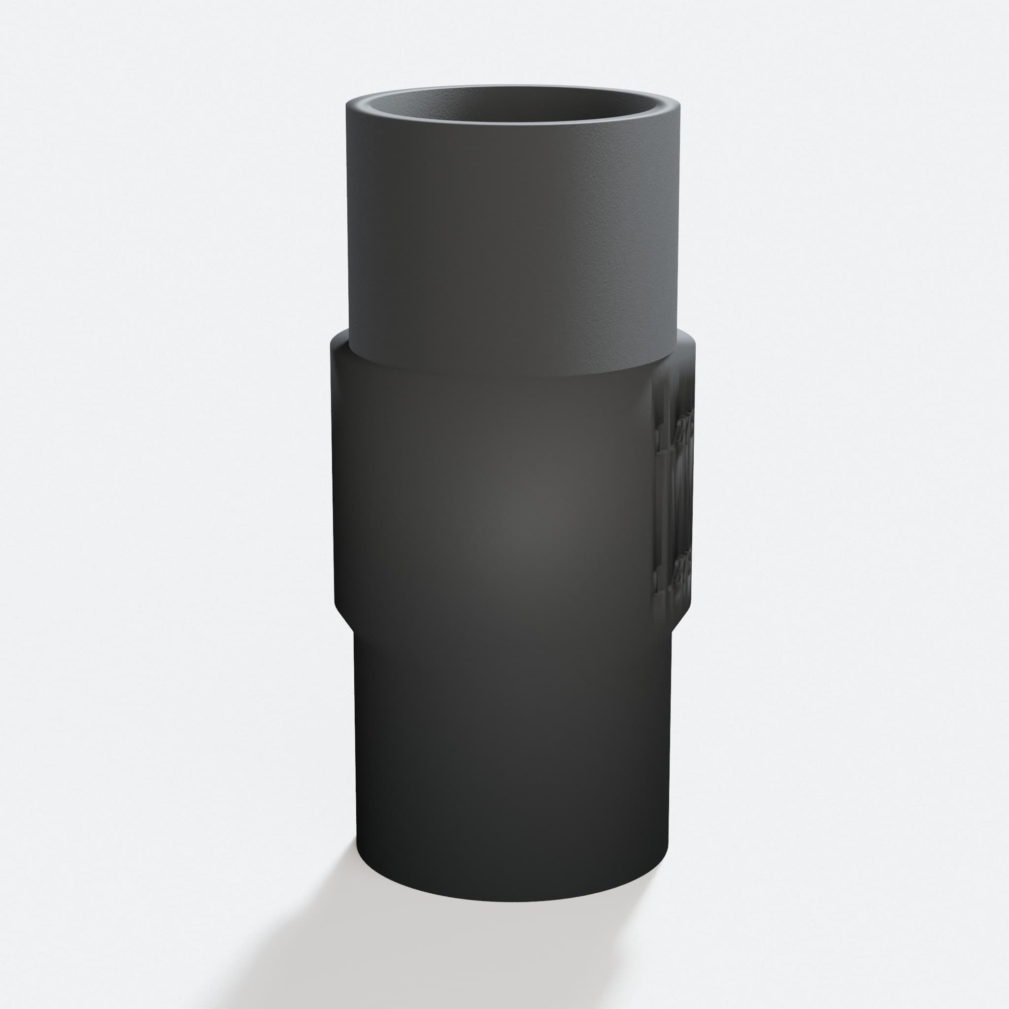 Close view of the middle of the MultiMaster to Bosch GAS18V-3N adapter
