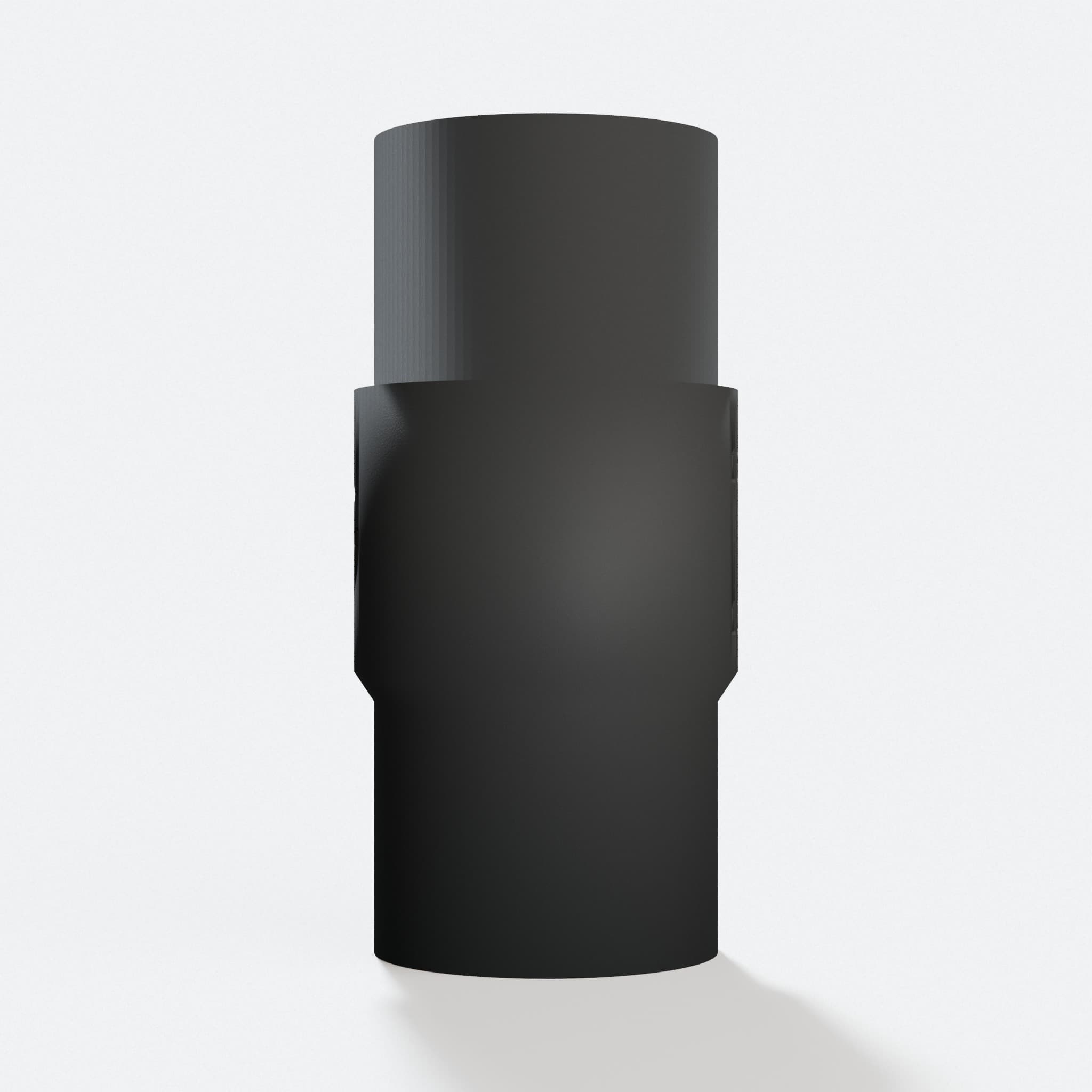 Front view of the MultiMaster to Bosch GAS18V-3N adapter