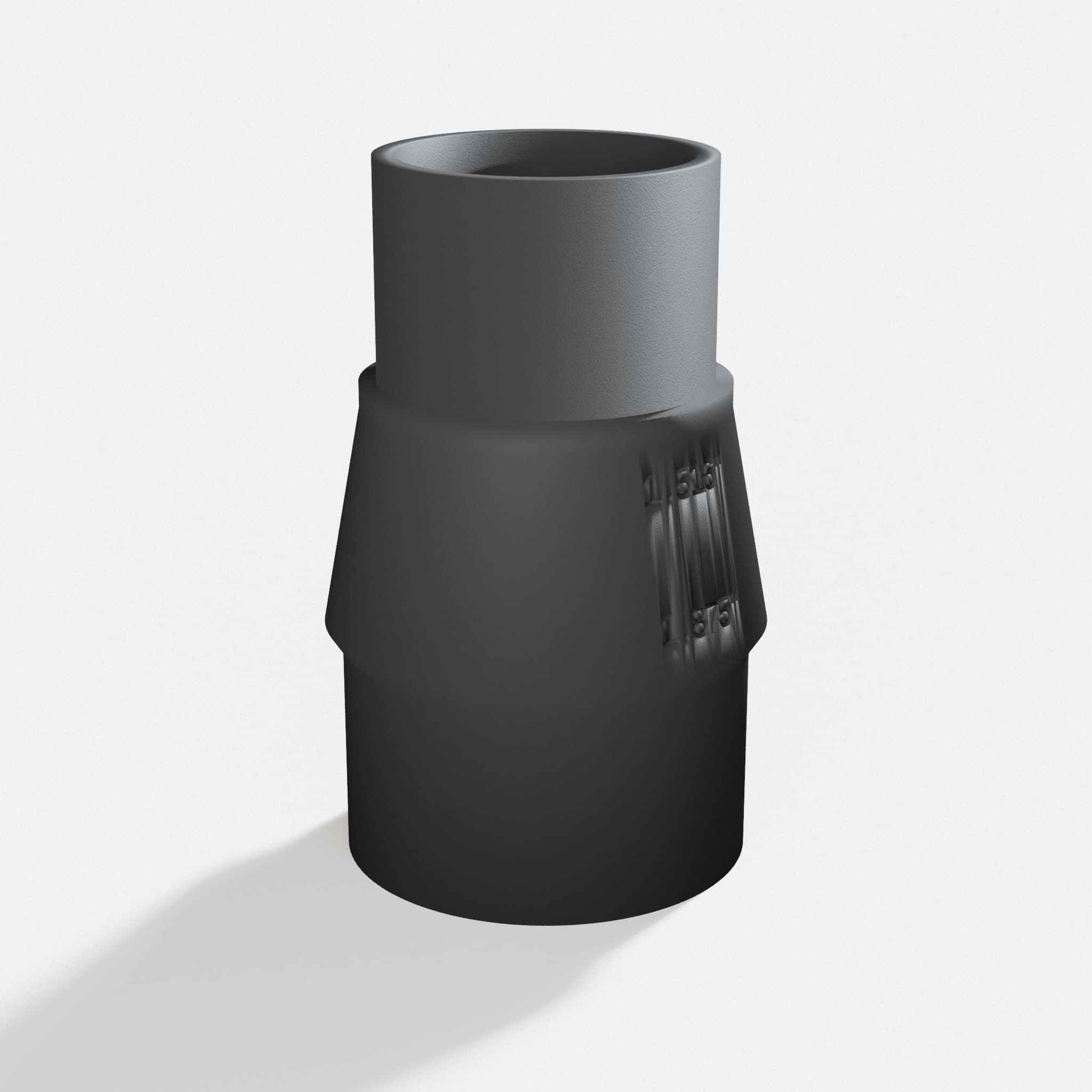 Three quarter turn view of the R8606B to Craftsman 20G adapter