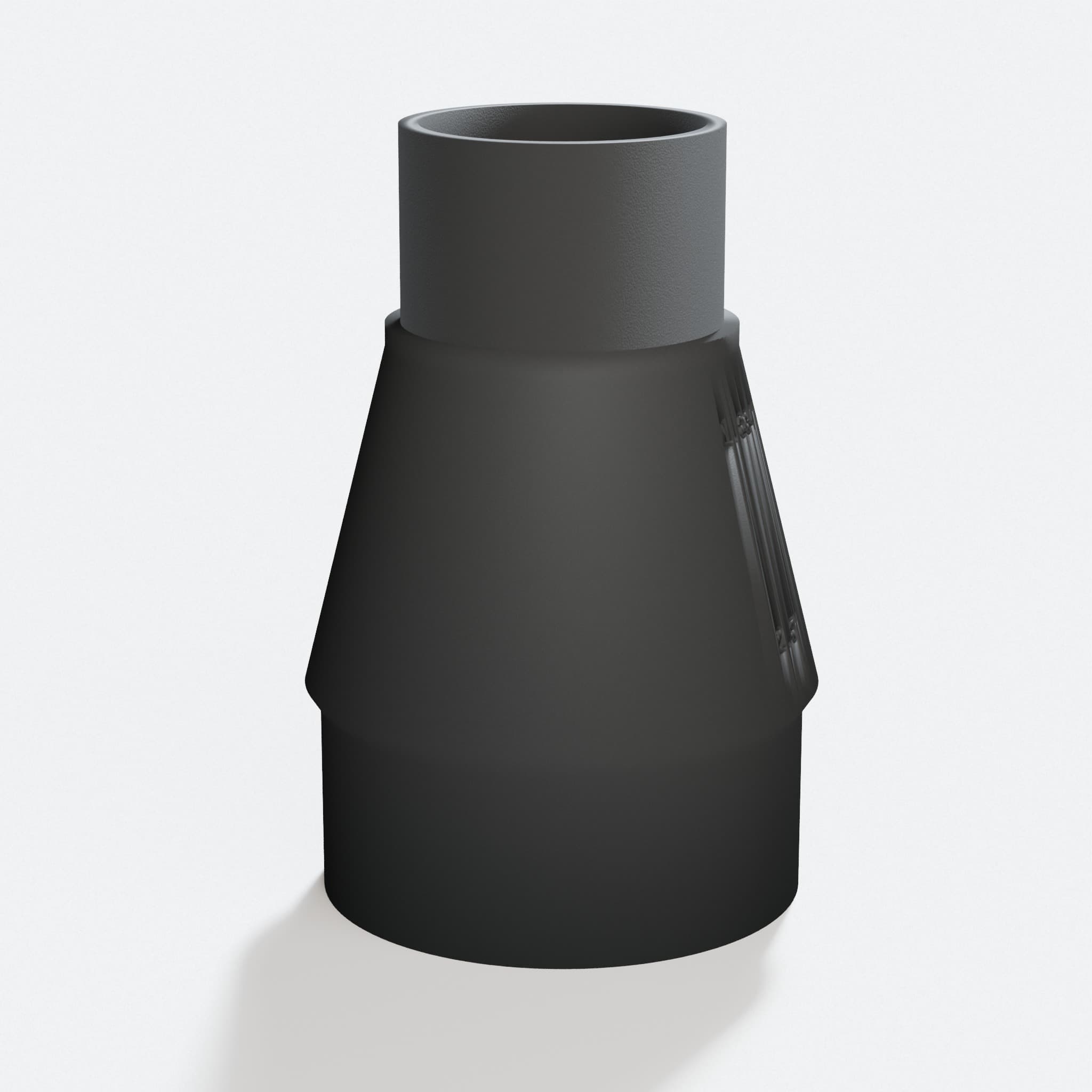 Close view of the middle of the KGS 216 M to 2.5" Duct adapter