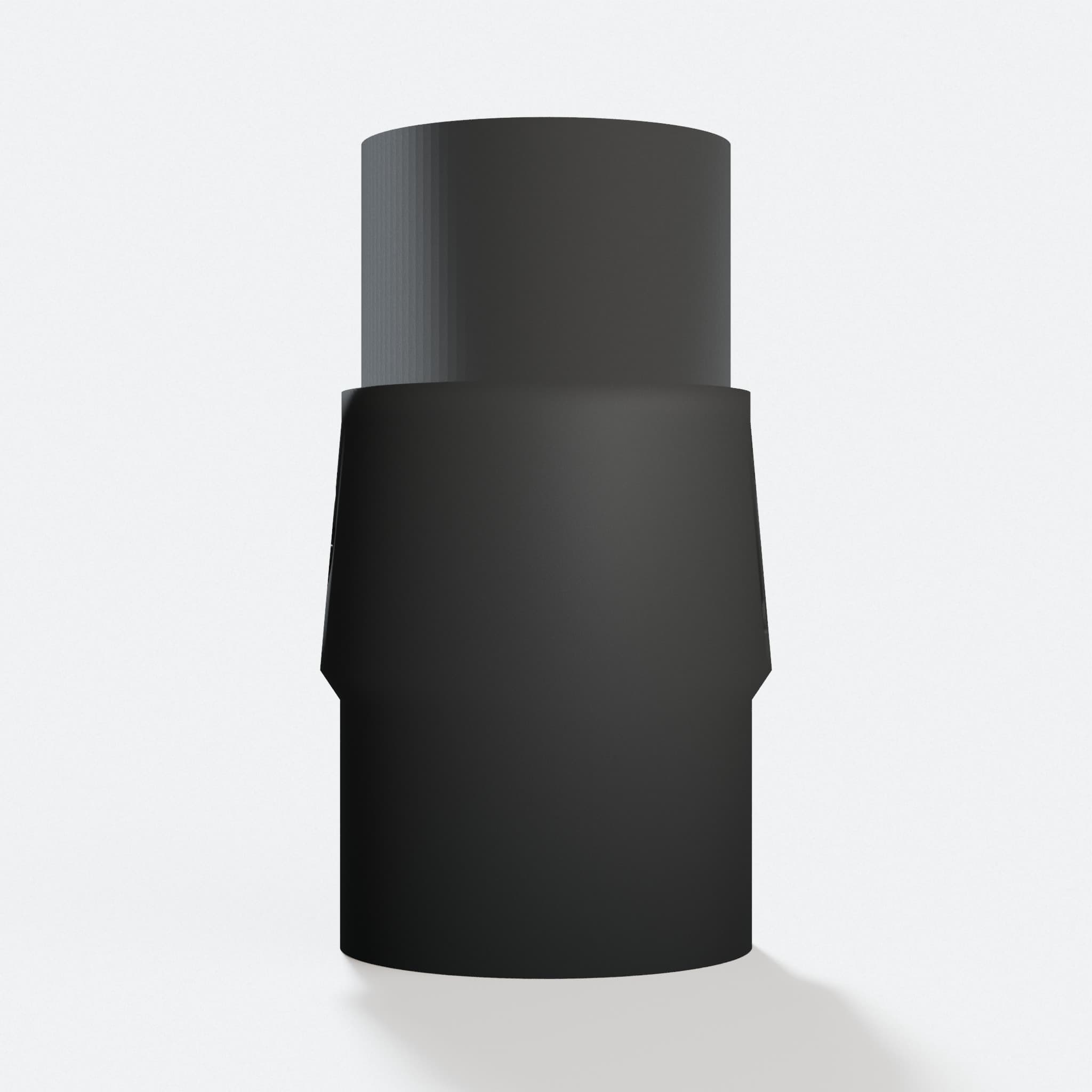 Front view of the DWE6423K to 1.5" Duct adapter