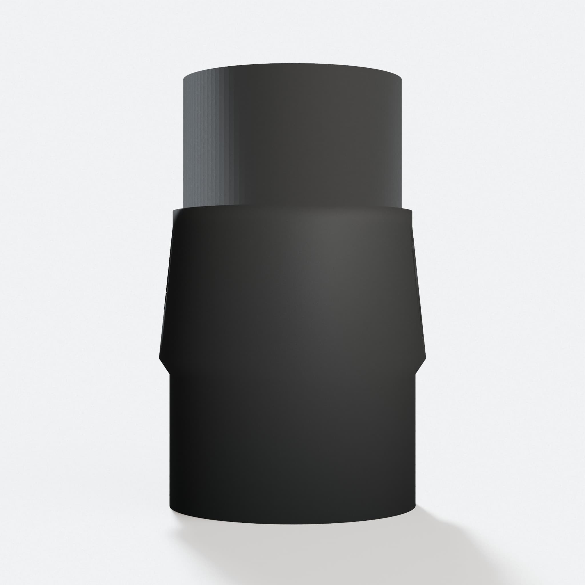 Front view of the DWE6423K to M18 6G Vac adapter