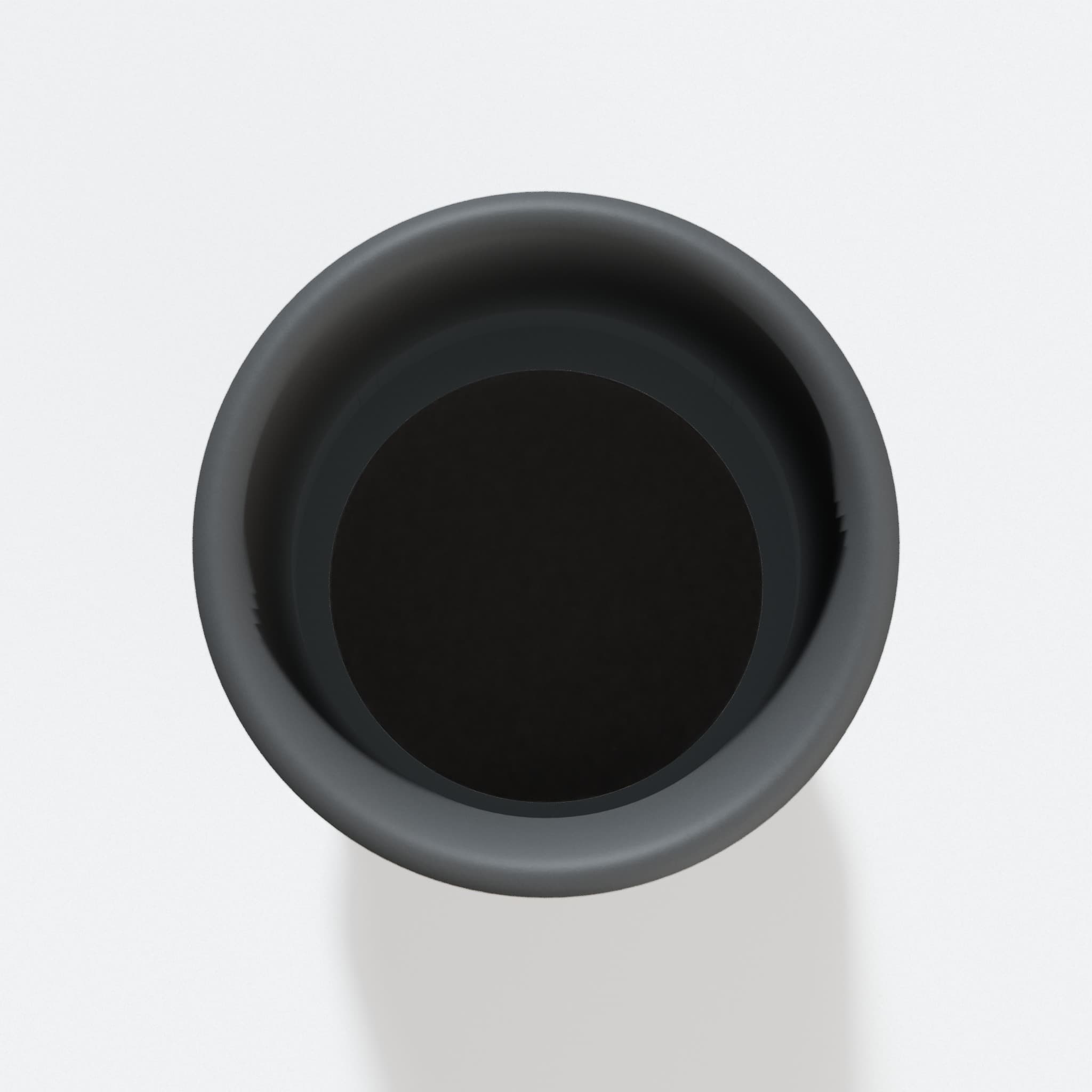 Top view into the 47.6 mm opening of the DWE6423K adapter