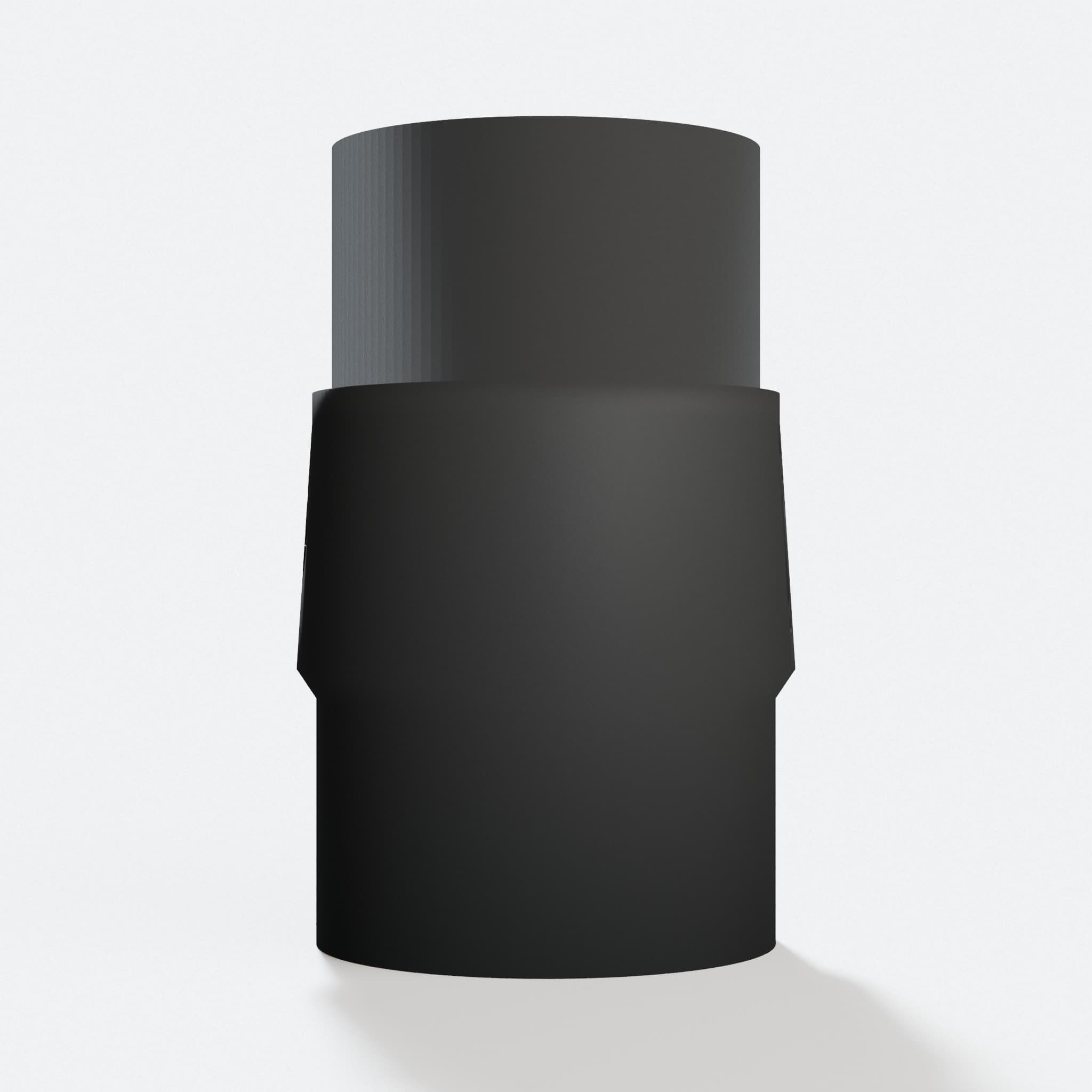 Front view of the GCM12SD to M18 9G Vac adapter