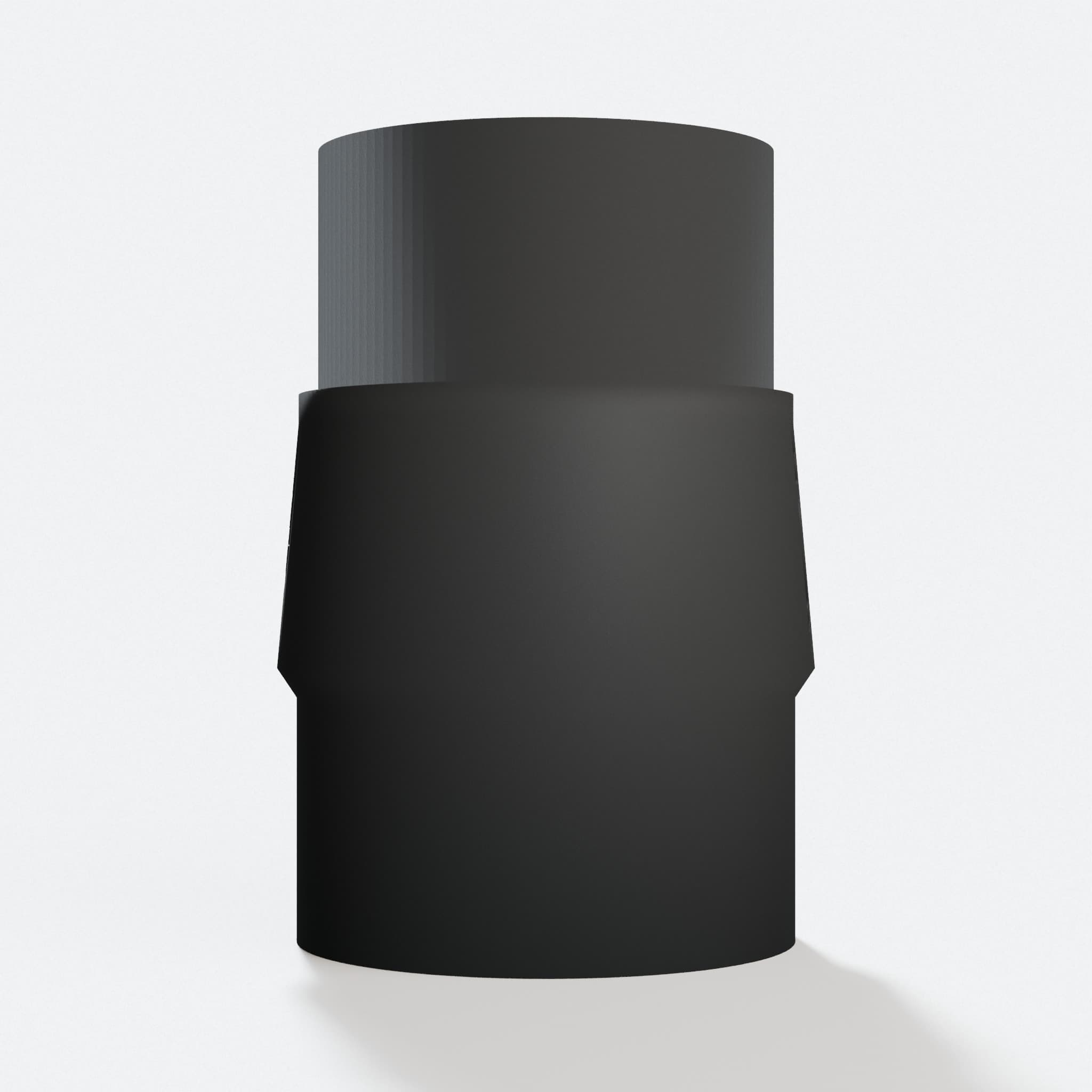 Front view of the SM3055LW to 1.875" Shop Vac adapter