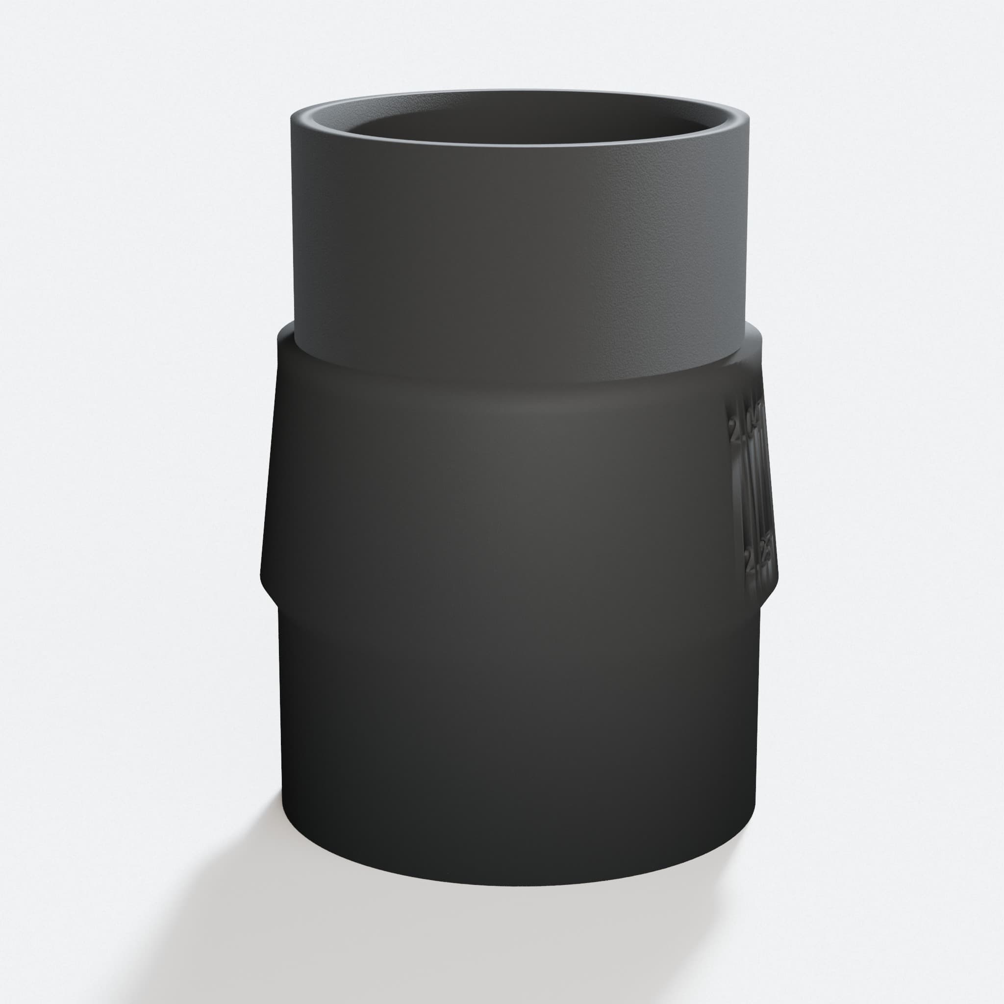 Close view of the middle of the SM3055LW to Craftsman 16G adapter