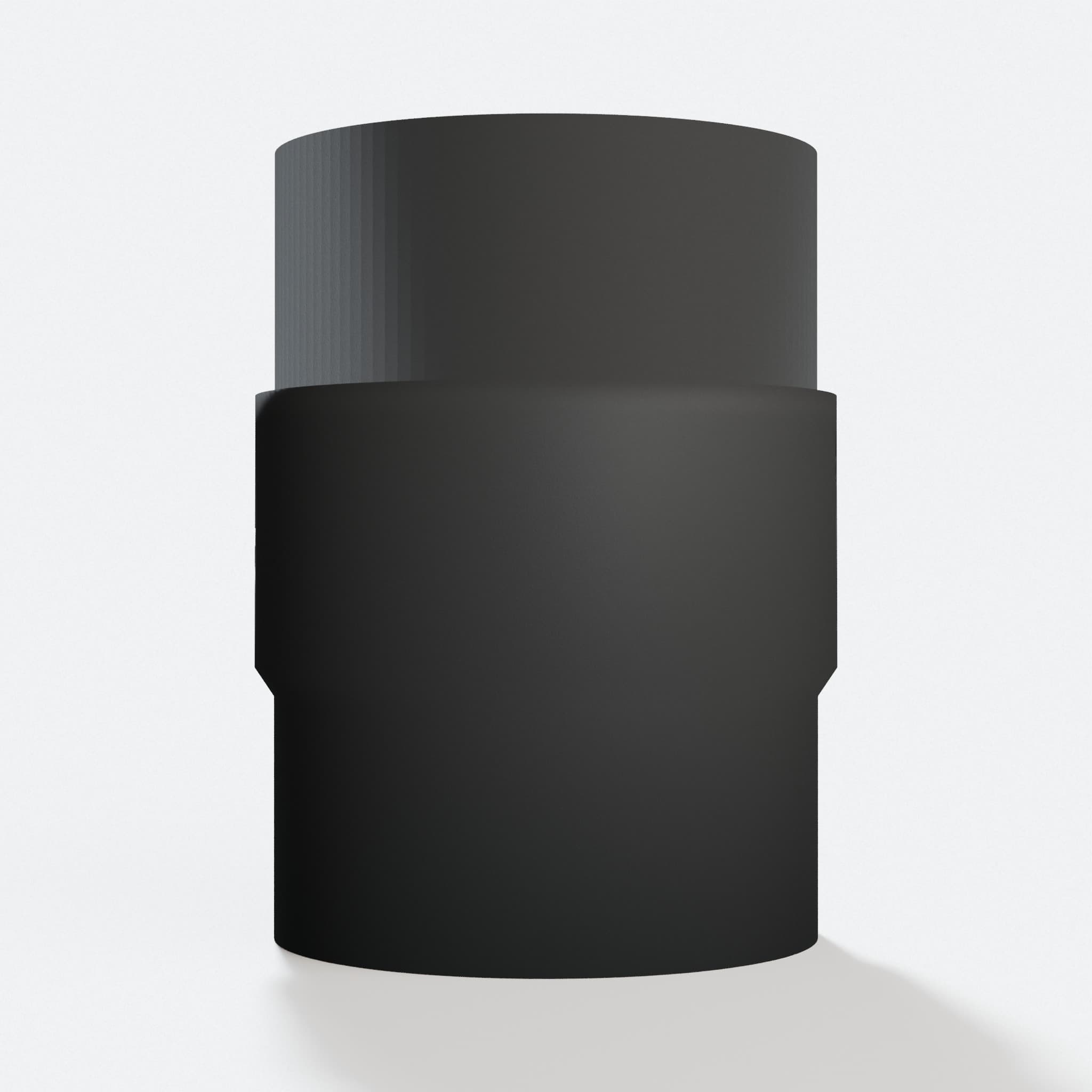 Front view of the SPT99 to Bauer 6G Vac adapter
