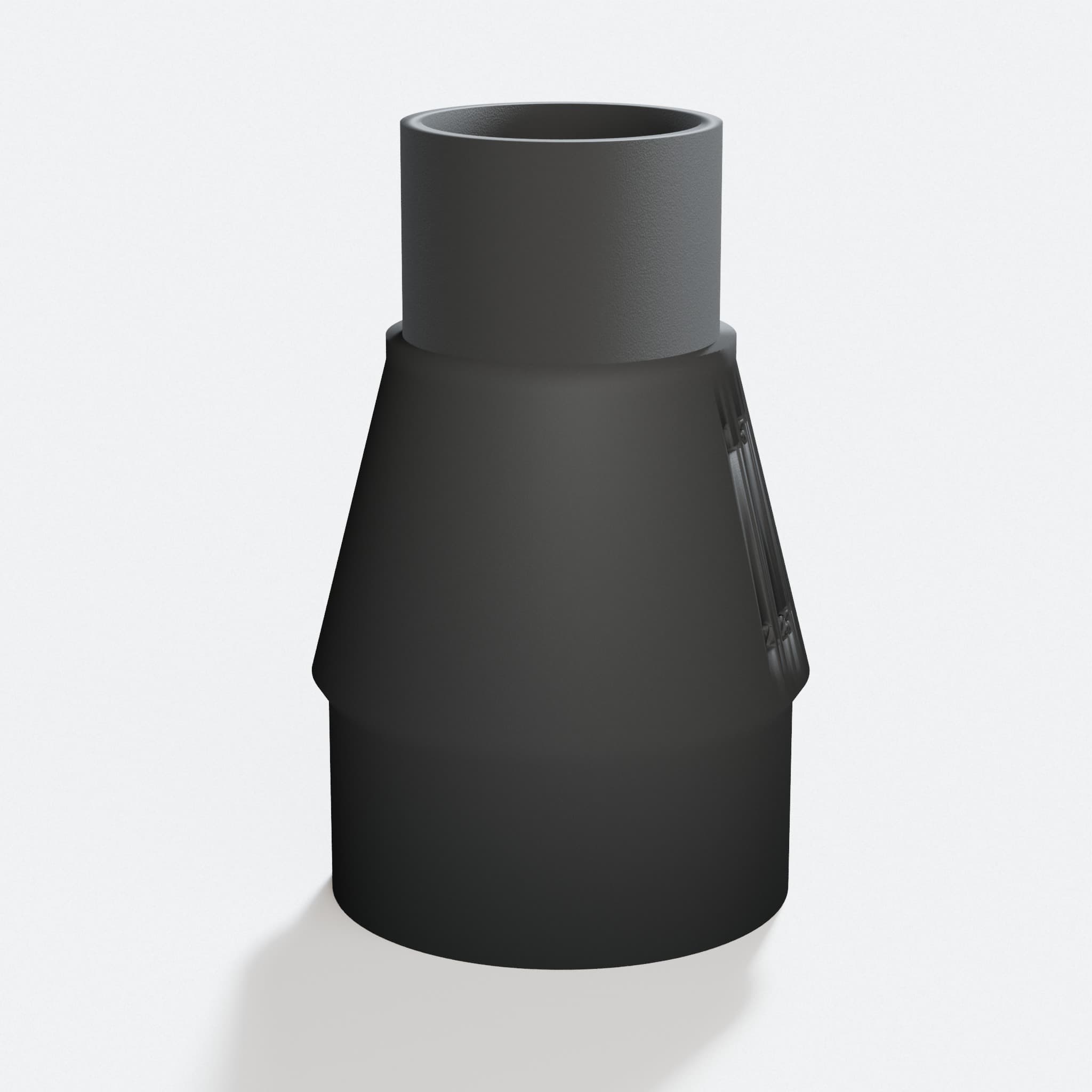 Close view of the middle of the CMXETAX to 1.5" Duct adapter