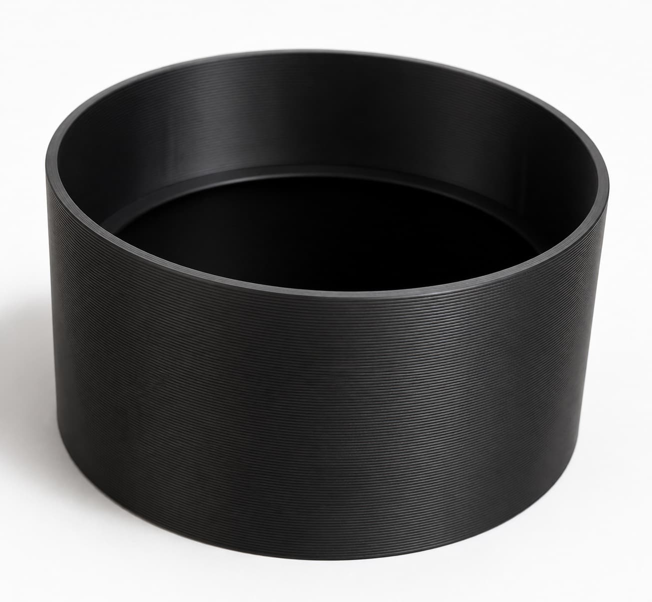 8 inch Coupler - 3D Printed Dust Collection Fitting, close view of the printed surface