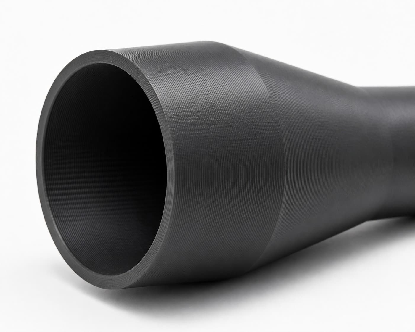 2-1/2 inch to 1 inch Tapered Transition - 3D Printed Dust Collection, close view of the printed surface