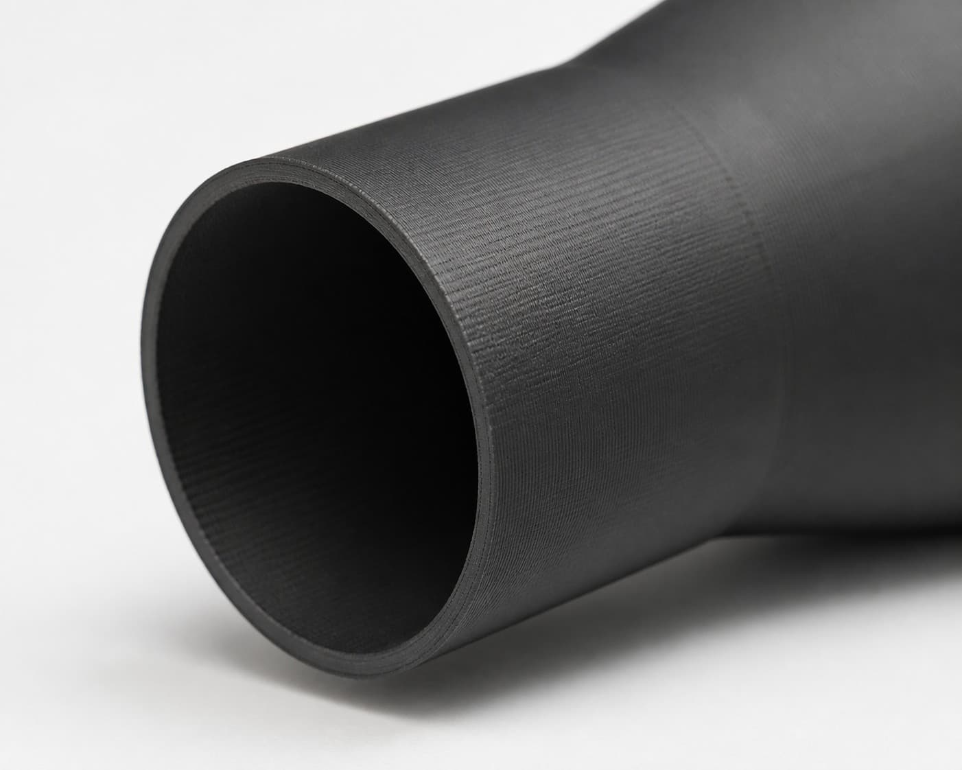 2 inch to 1 inch Tapered Transition - 3D Printed Dust Collection, close view of the printed surface