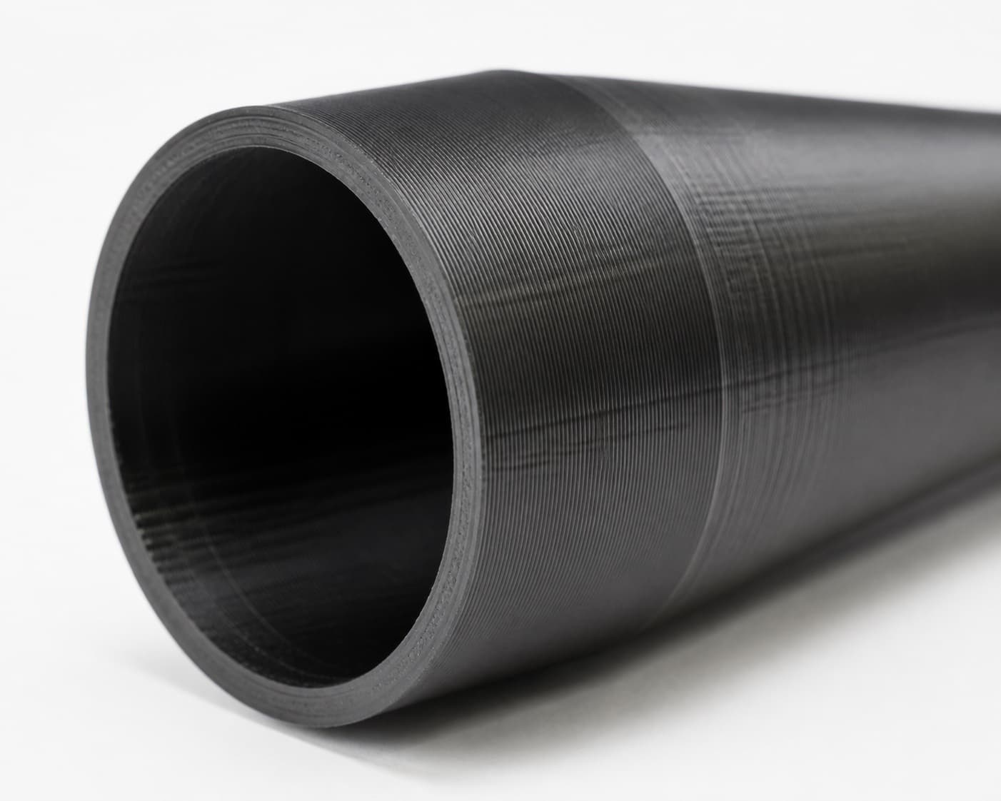 2-1/4 inch to 1-1/2 inch Tapered Transition - 3D Printed Dust Collection, close view of the printed surface