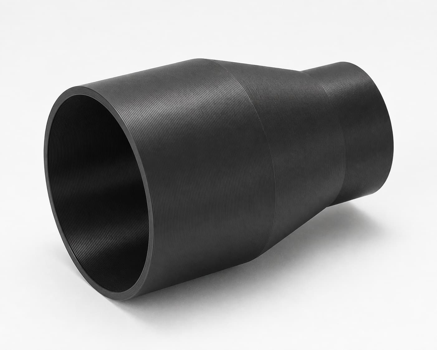 3-1/2 inch to 2-1/2 inch Tapered Transition - 3D Printed Dust Collection, product photo