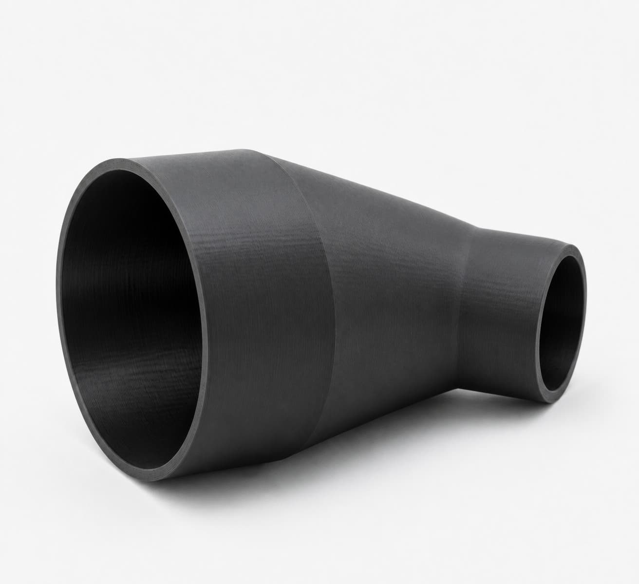 3-1/2 inch to 2 inch Tapered Transition - 3D Printed Dust Collection, product photo