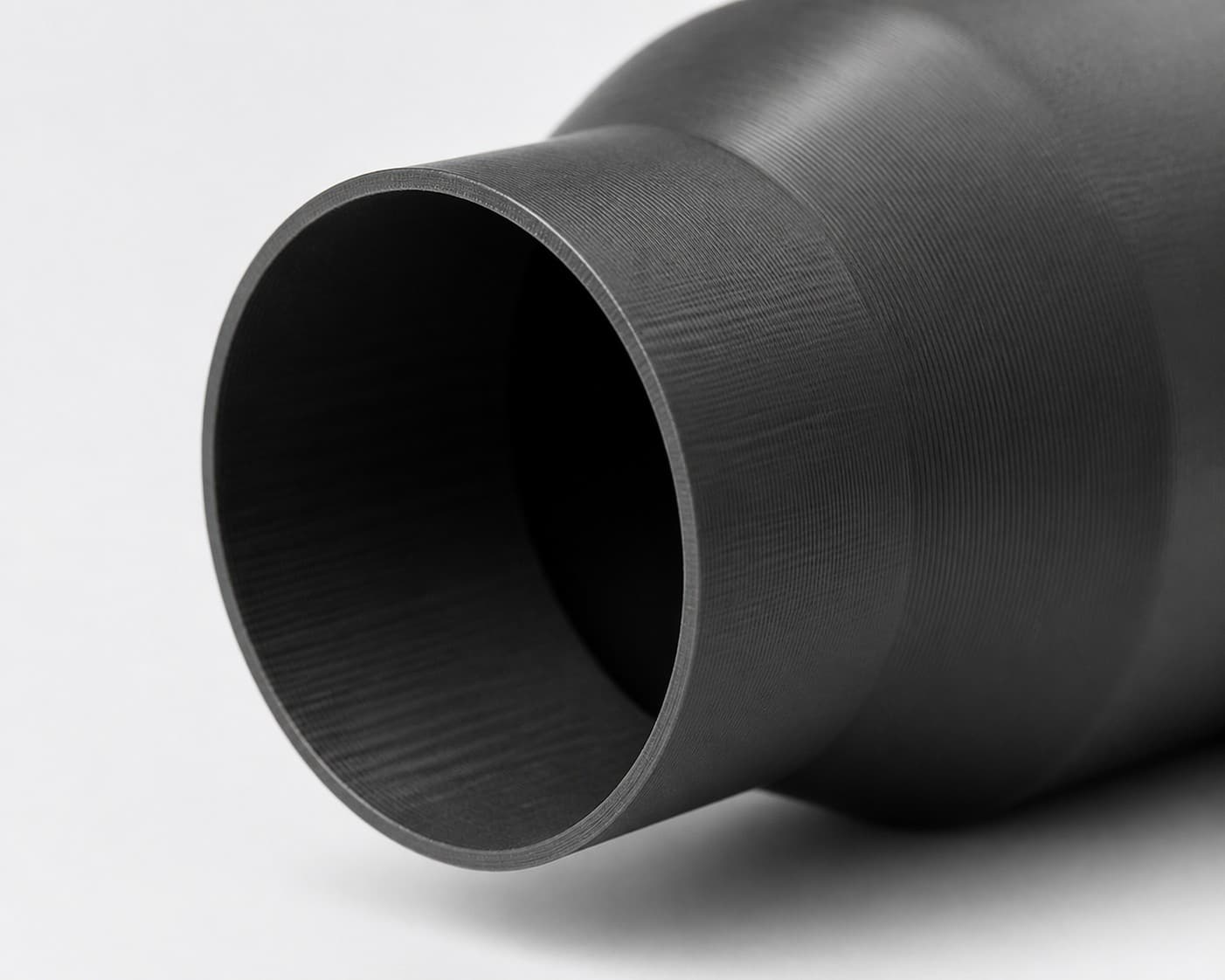 3-1/2 inch to 2-1/4 inch Tapered Transition - 3D Printed Dust Collection, close view of the printed surface