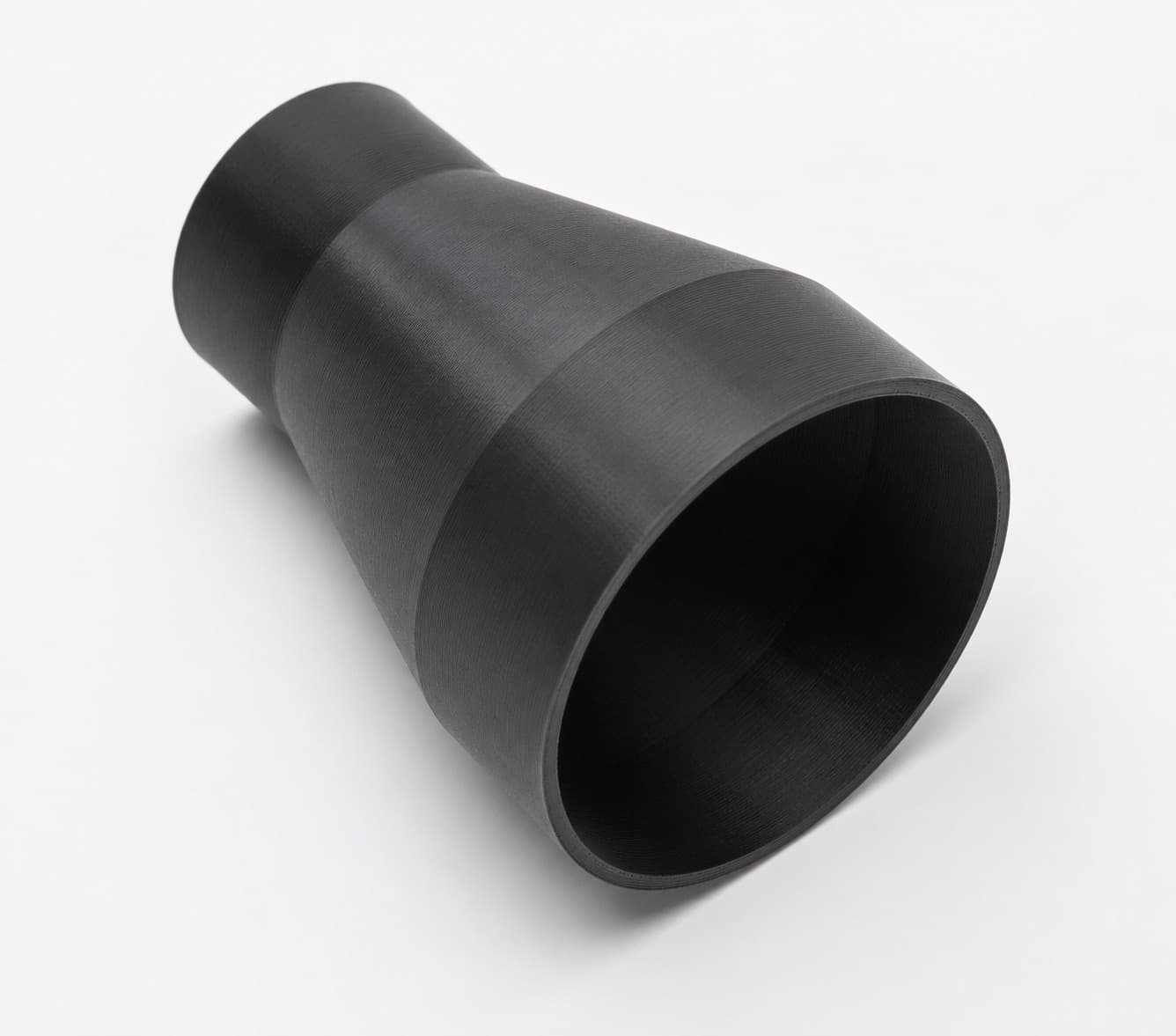 3-1/2 inch to 2-1/4 inch Tapered Transition - 3D Printed Dust Collection, product photo