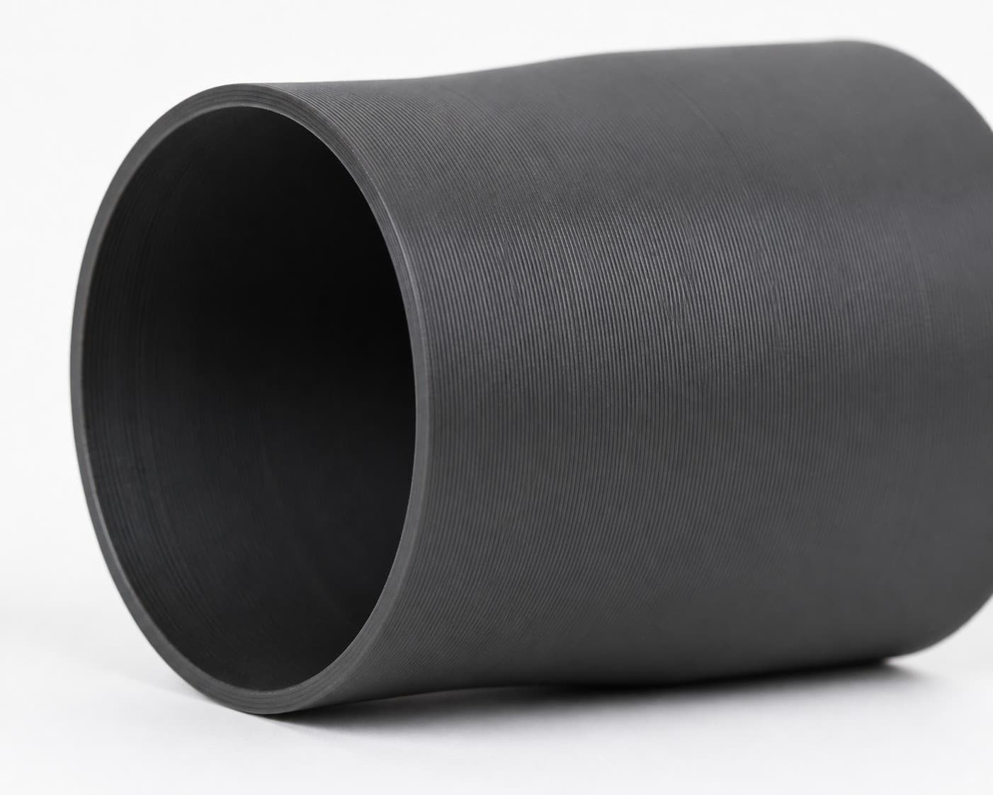 4 inch to 3-1/2 inch Tapered Transition - 3D Printed Dust Collection, close view of the printed surface