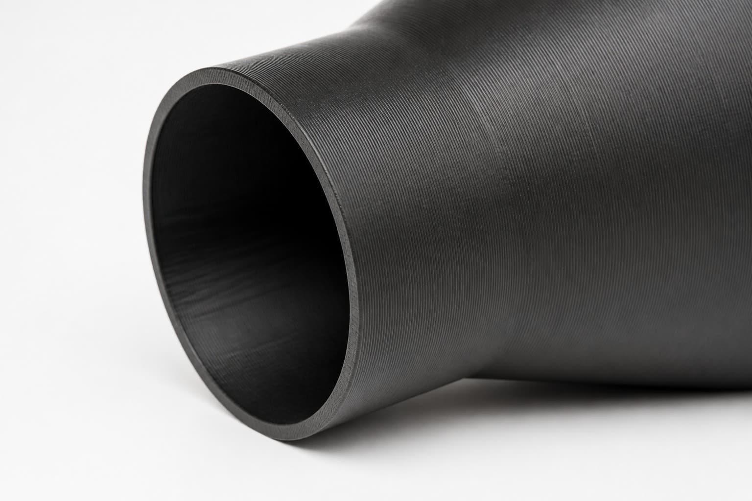 5 inch to 3 inch Tapered Transition - 3D Printed Dust Collection, close view of the printed surface