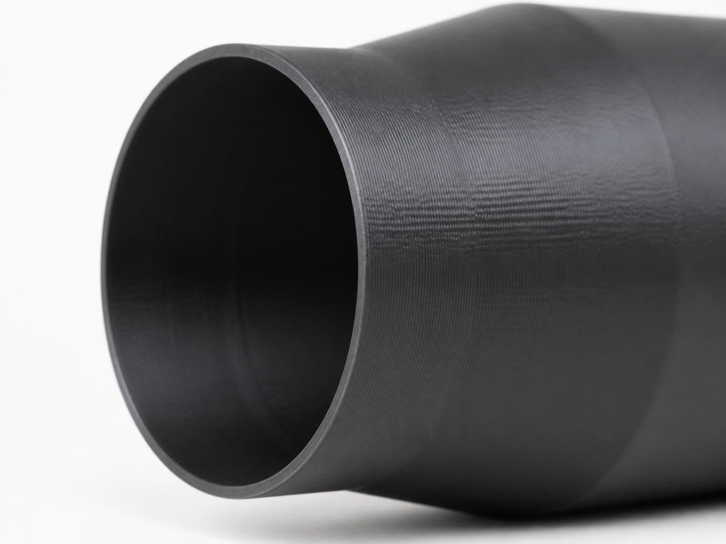 6 inch to 5 inch Tapered Transition - 3D Printed Dust Collection, close view of the printed surface