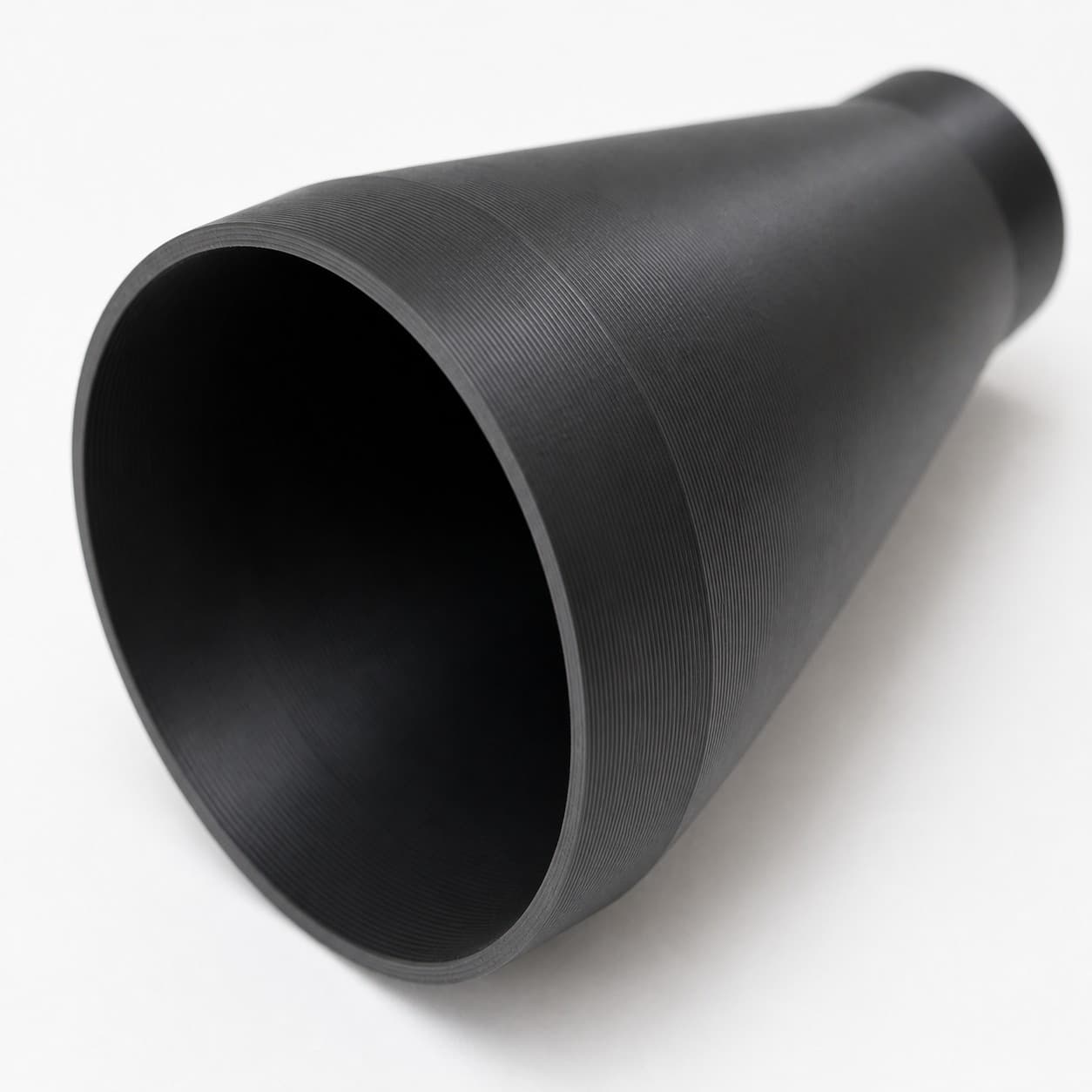 7 inch to 3 inch Tapered Transition - 3D Printed Dust Collection, close view of the printed surface