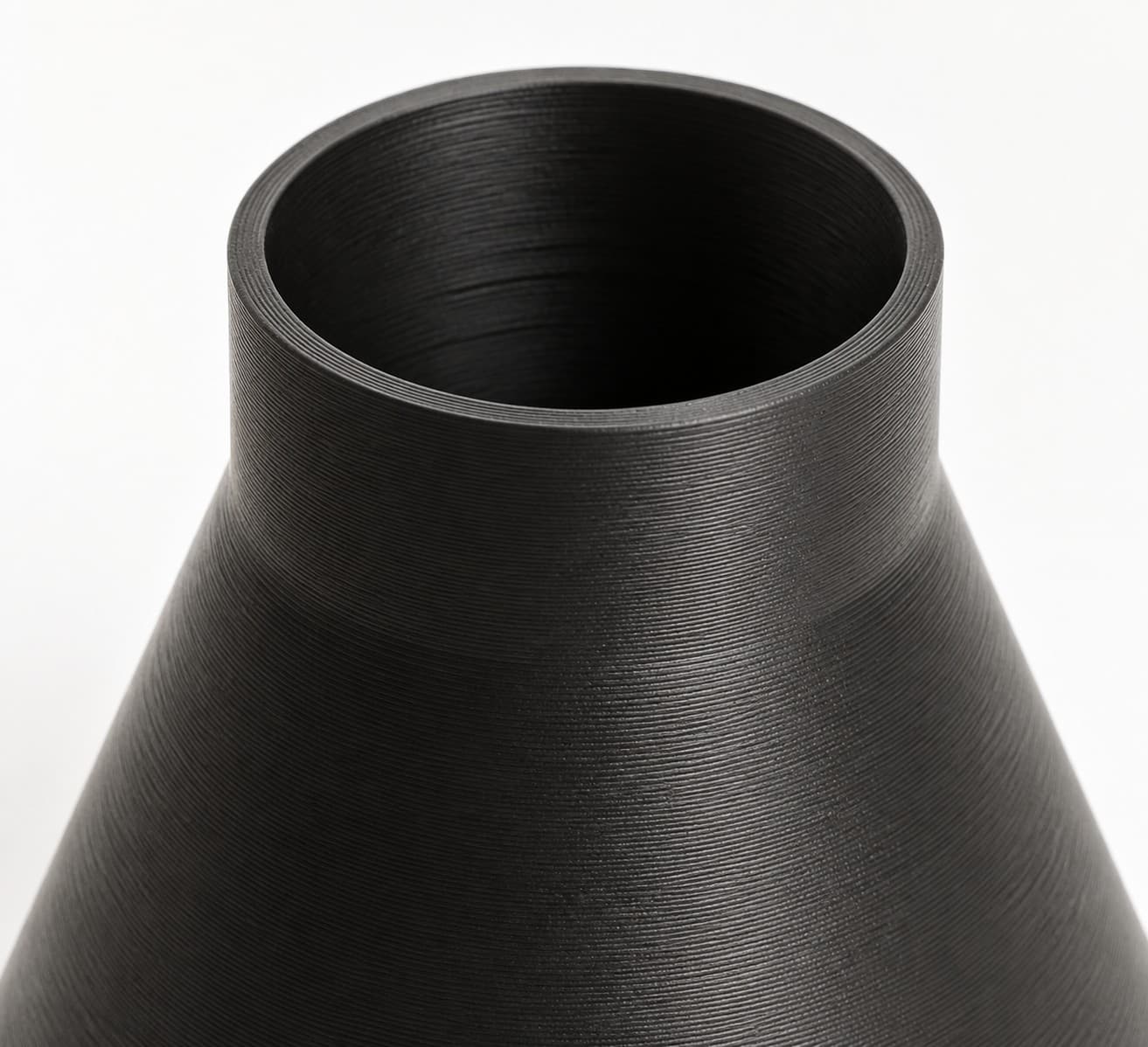 8 inch to 3 inch Tapered Transition - 3D Printed Dust Collection, close view of the printed surface