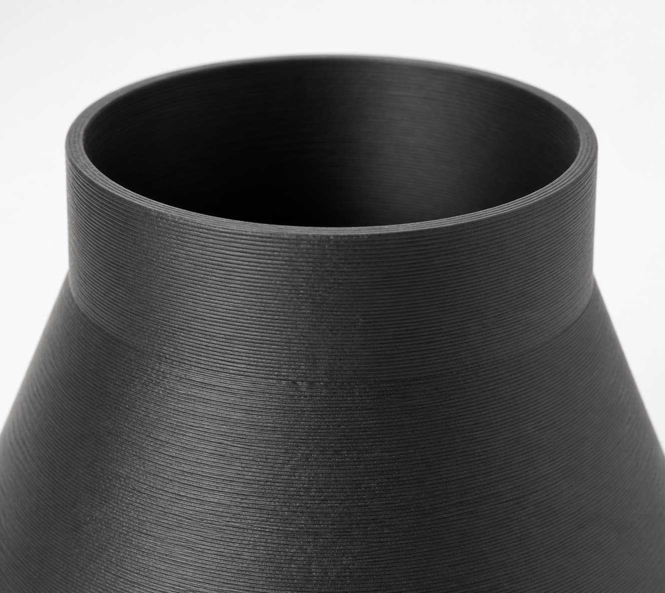 8 inch to 4 inch Tapered Transition - 3D Printed Dust Collection, close view of the printed surface