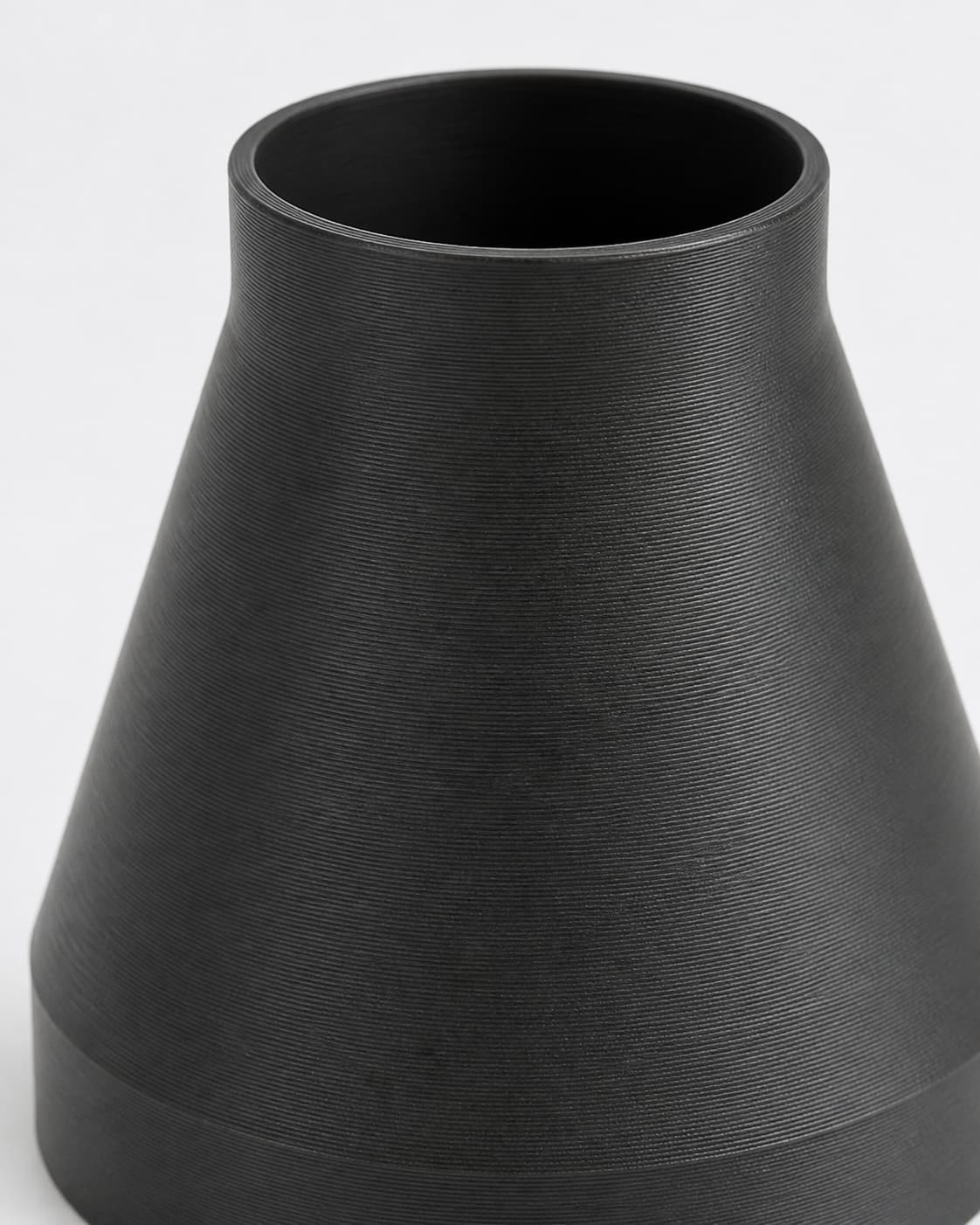 8 inch to 5 inch Tapered Transition - 3D Printed Dust Collection, close view of the printed surface