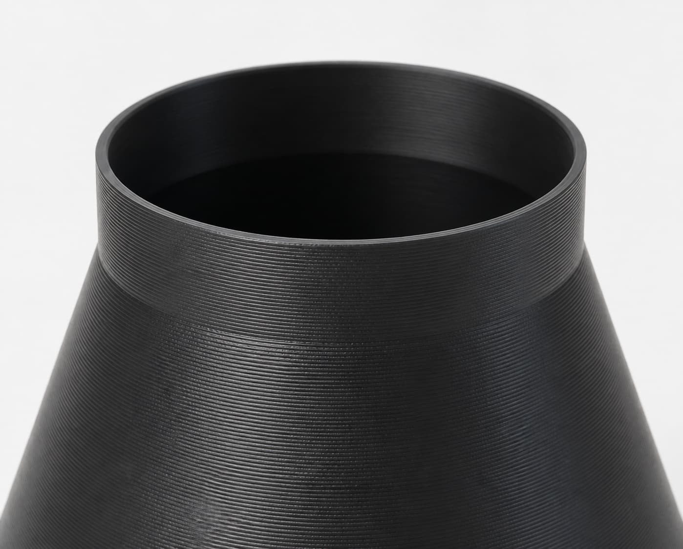 8 inch to 6 inch Tapered Transition - 3D Printed Dust Collection, close view of the printed surface