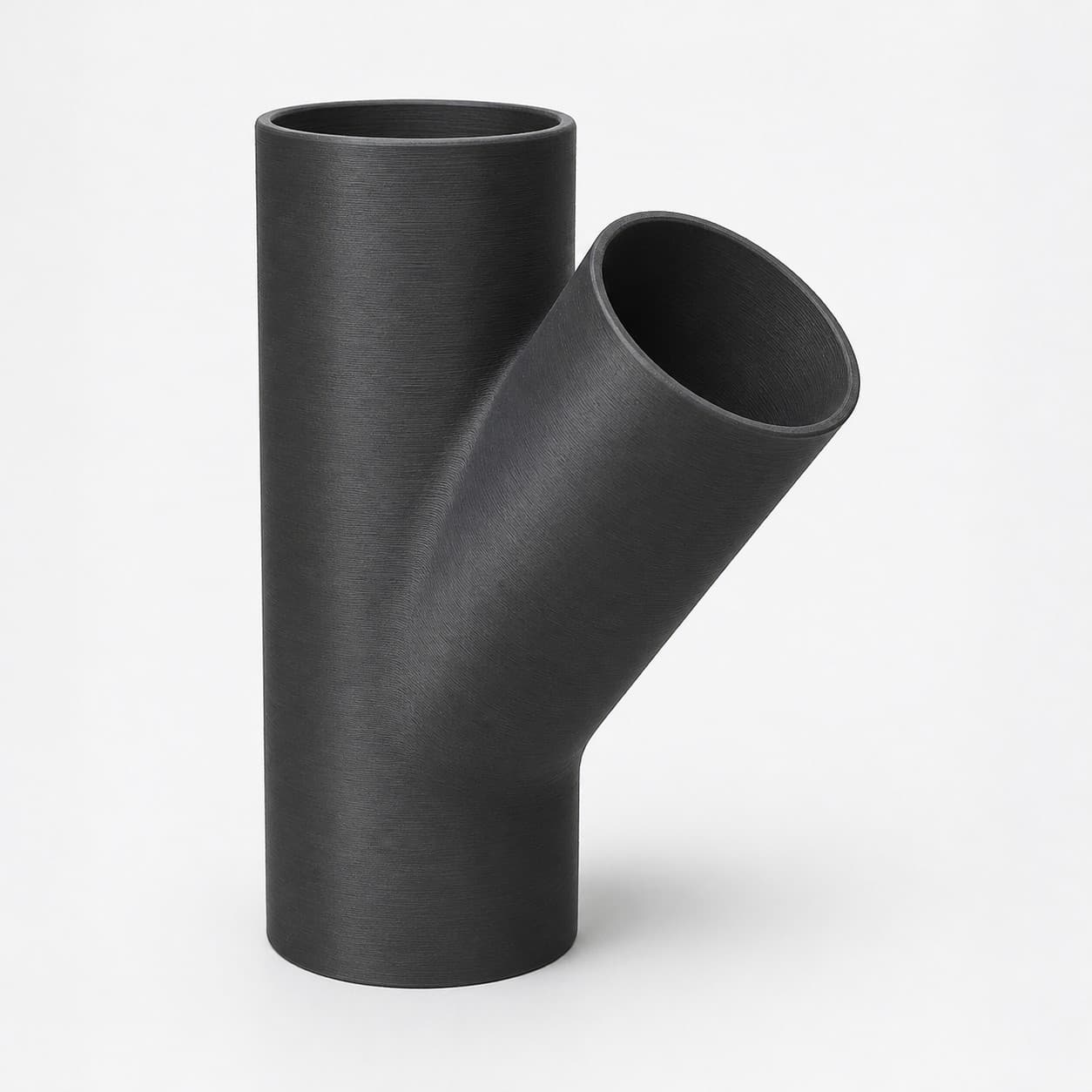 2-1/2 inch to 2-1/4 inch Wye Splitter - 3D Printed Dust Collection Fitting, product photo
