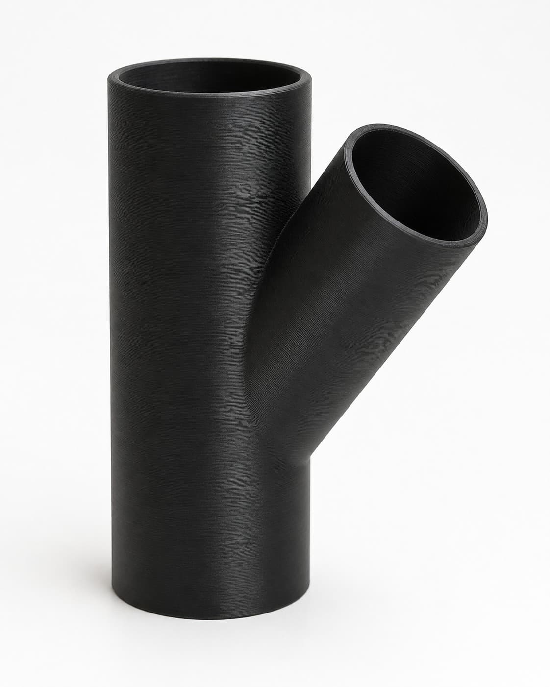 2-1/4 inch to 1-1/2 inch Wye Splitter - 3D Printed Dust Collection Fitting, product photo
