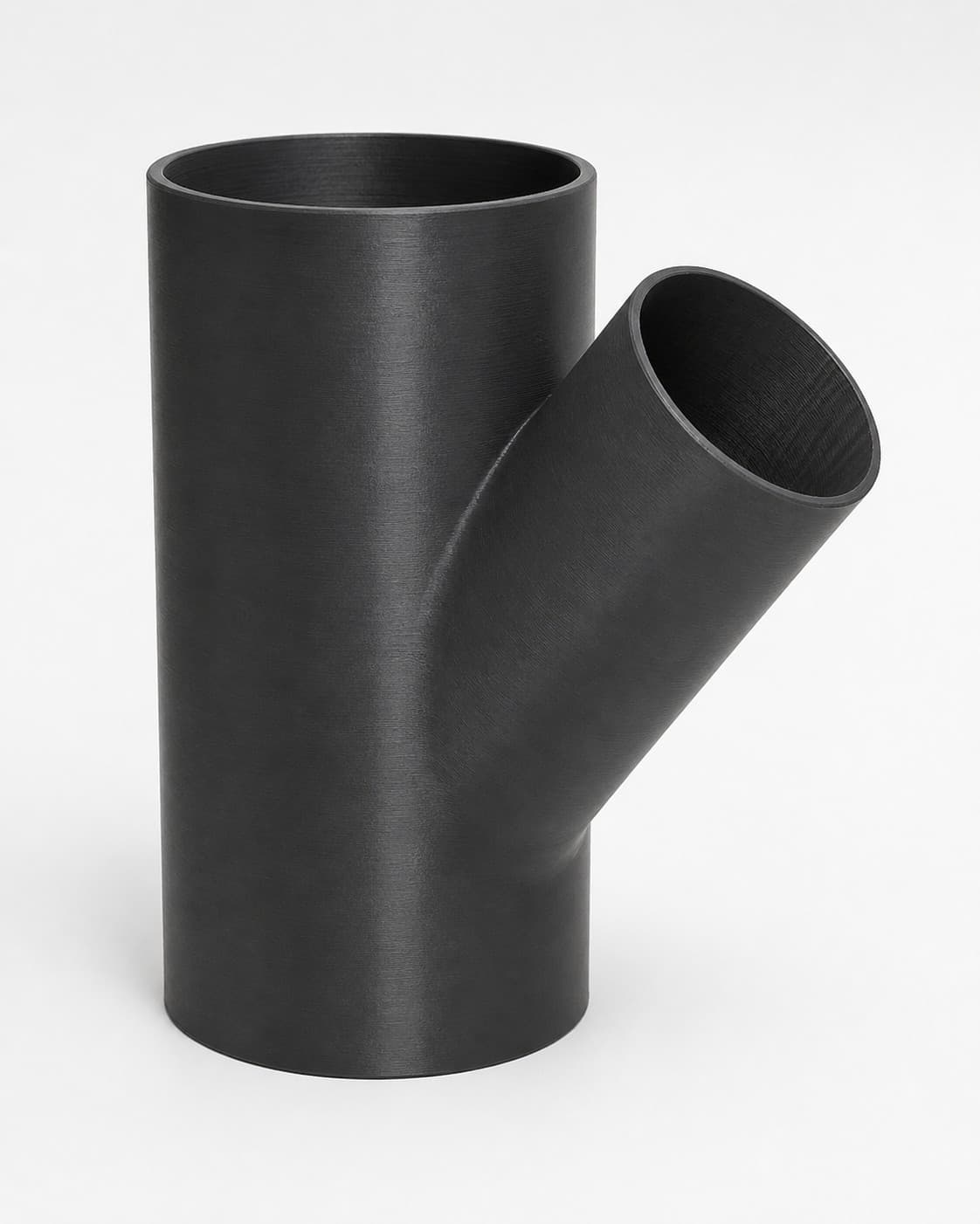3-1/2 inch to 2 inch Wye Splitter - 3D Printed Dust Collection Fitting, product photo