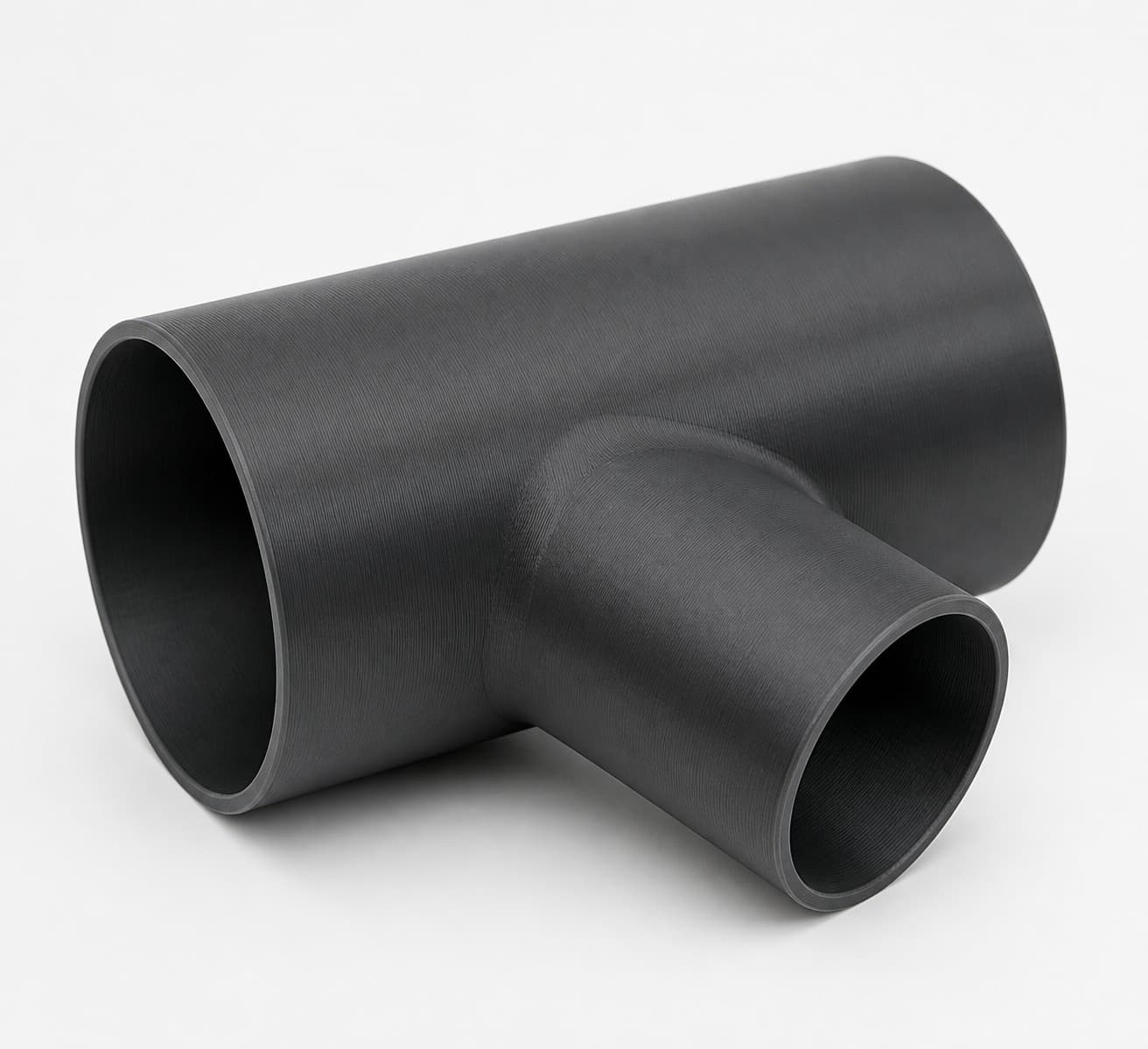 4 inch to 2-1/4 inch Wye Splitter - 3D Printed Dust Collection Fitting, product photo
