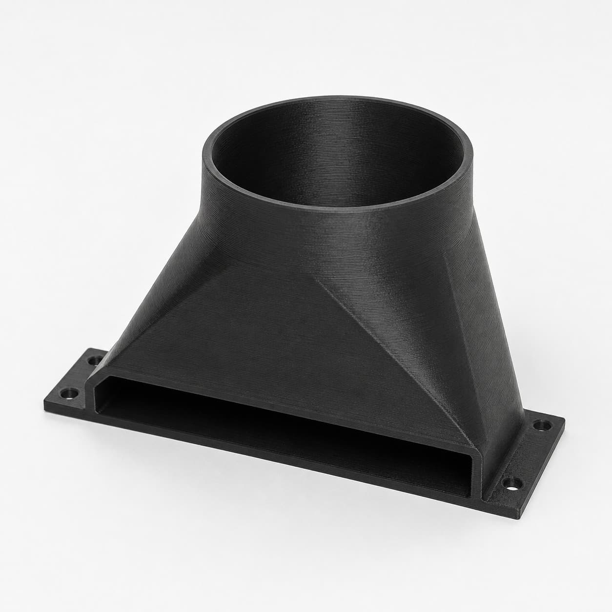 Baseboard Floor Sweep with 4 inch Duct Connection, product photo