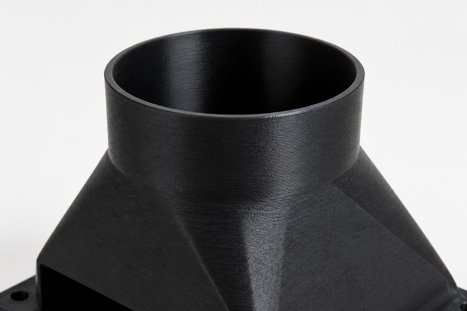 Under-Cabinet Floor Sweep with 3 inch Duct Connection, close view of the printed surface
