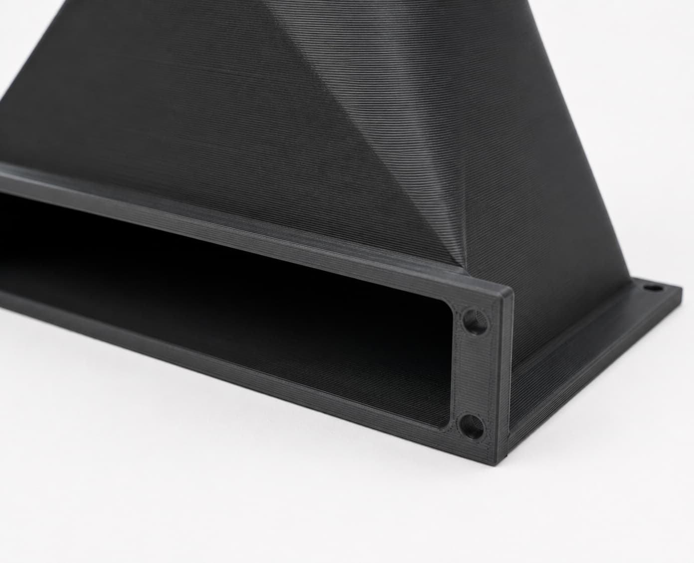 Under-Cabinet Floor Sweep with 5 inch Duct Connection, close view of the printed surface